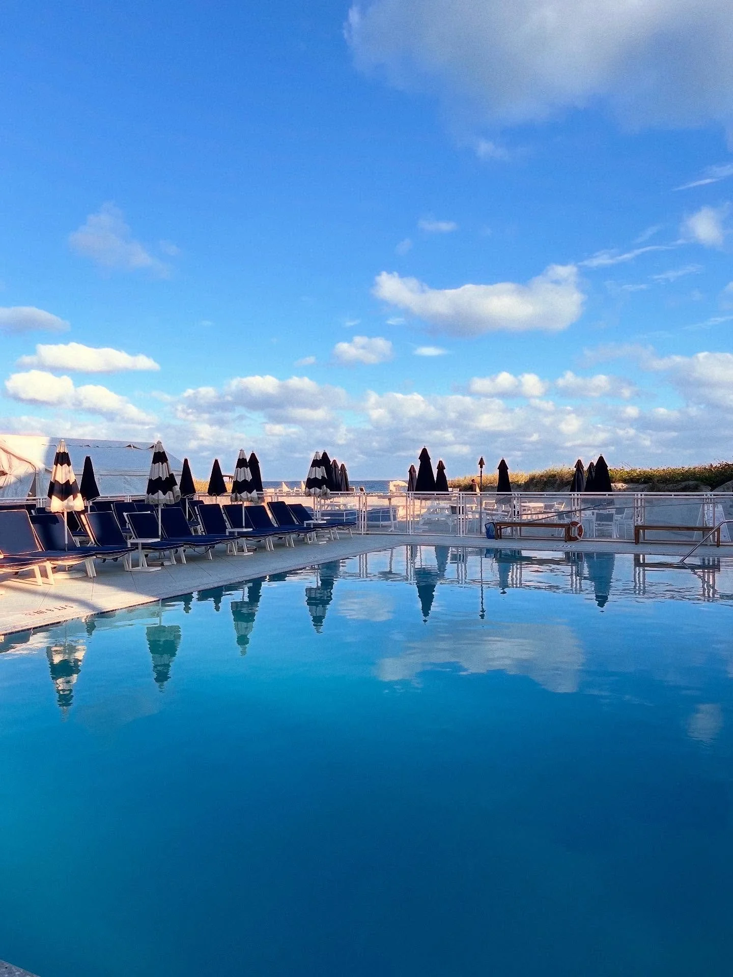 Peaceful poolside mornings at the #retreat ☀️