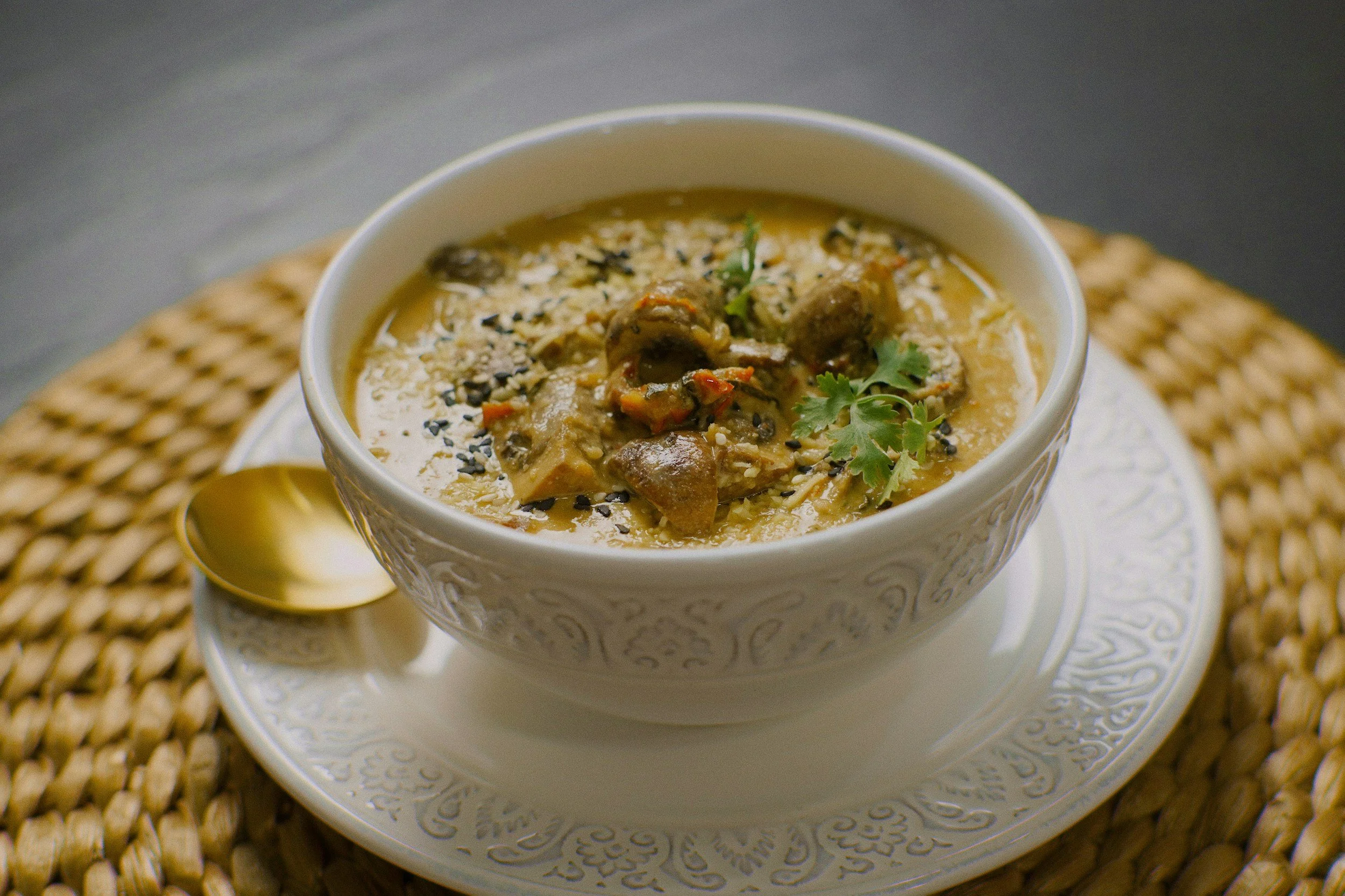 Caramelized Onion &amp; Mushroom Soup