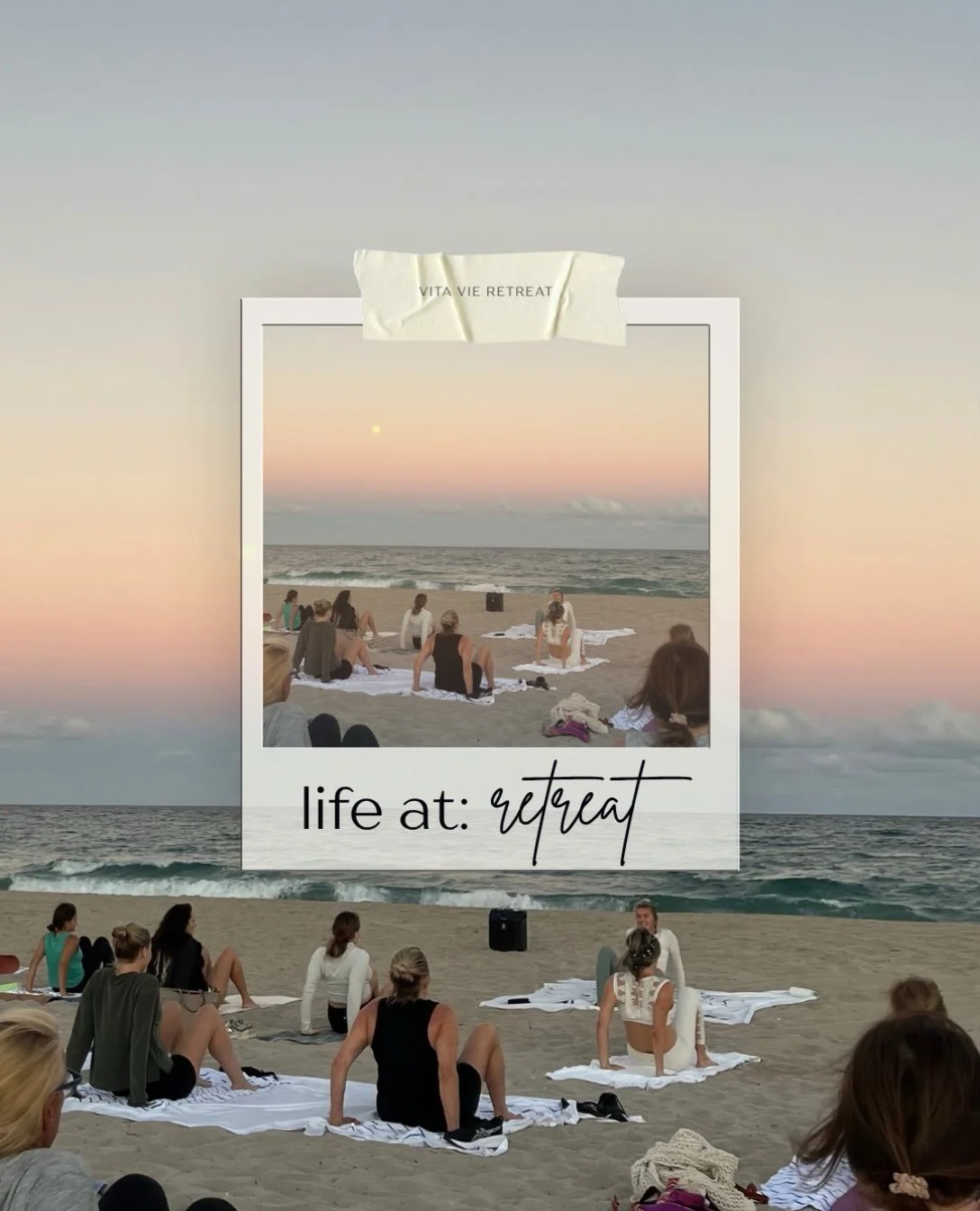 Some moments are meant to be saved. During the course of a retreat, we have many of these. It can be the sun setting, the sound of the ocean, the people beside you, and the feeling of being exactly where you&rsquo;re meant to be. 🤍

#retreat #wellne