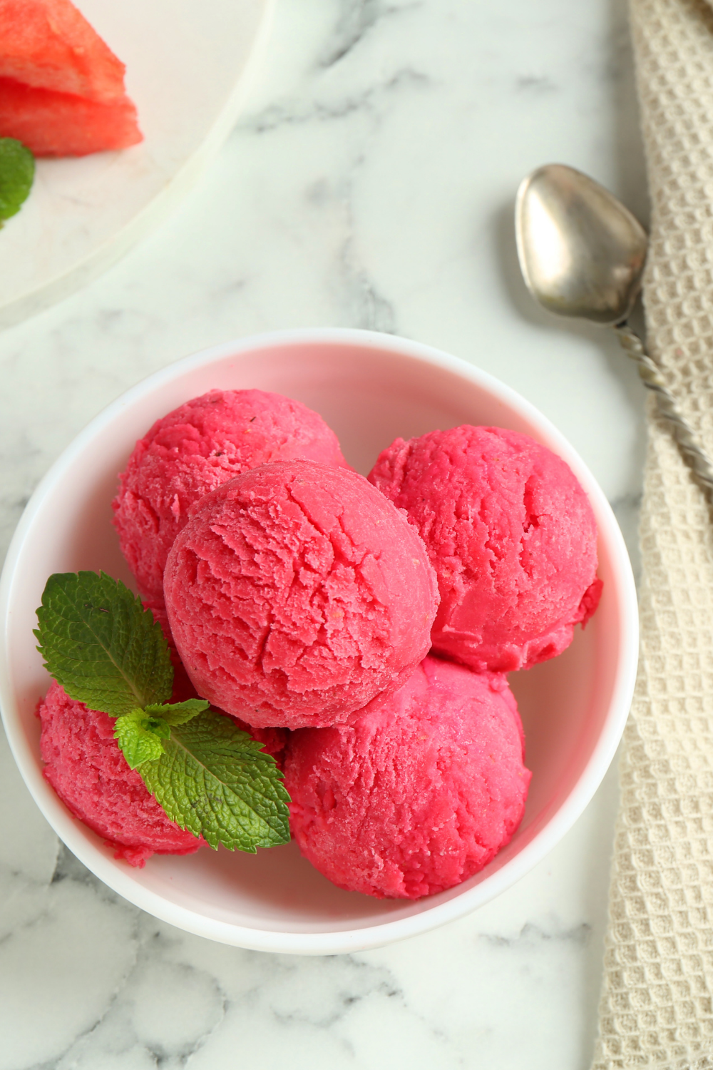 Healthy Watermelon Sorbet (Easy Summer Dessert)