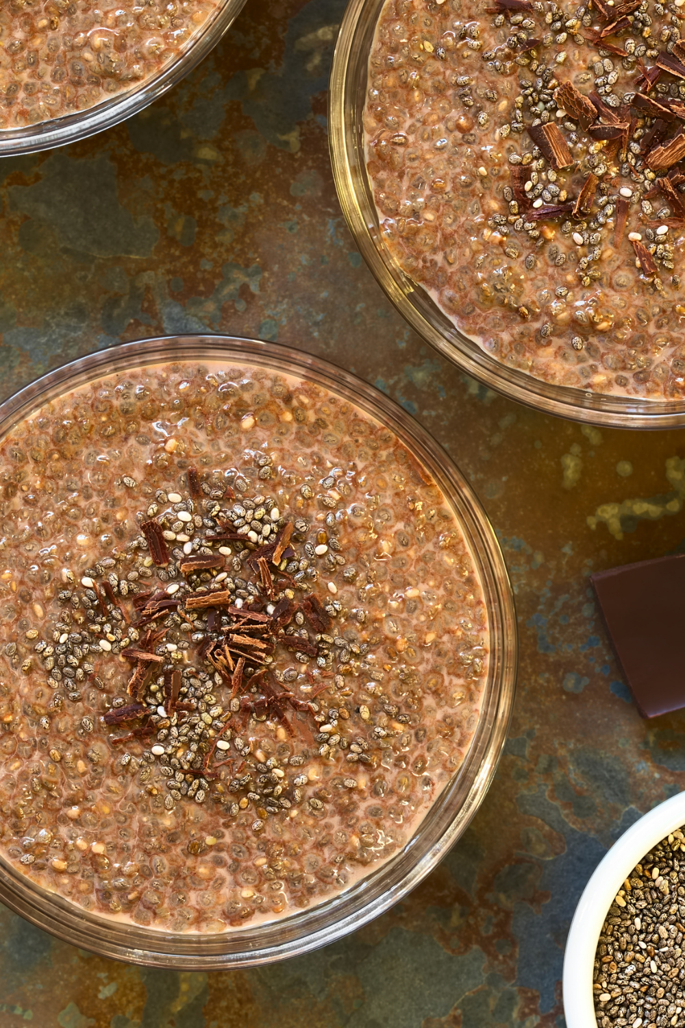High Protein Peanut Butter Espresso Chia Pudding