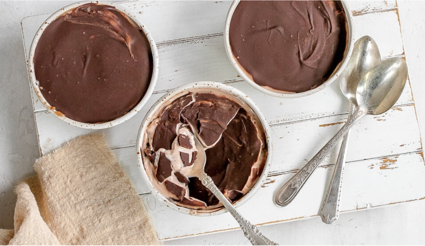 High-Protein Nice Cream with a Magic Chocolate Shell
