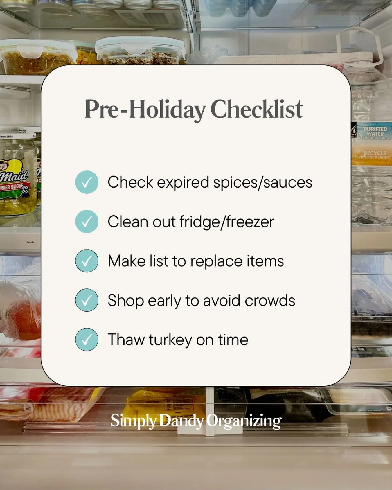 Checked 3 off my list this week! 🙌🏼

I love how organized spaces make maintenance and cleaning a breeze! Plus, grocery lists become a piece of cake.

Need a quick pantry or fridge rescue? Send me a message! I've got a couple of spots open next week
