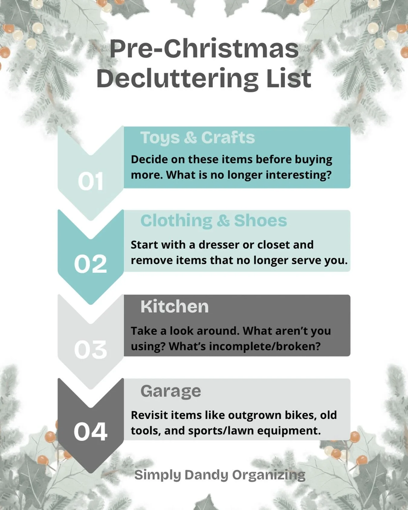 It doesn&rsquo;t have to be an overwhelming holiday. Decluttering BEFORE is a huge stress reliever. And I know just the people to help, should you need it. 🙋🏻&zwj;♀️

Another tip: you don&rsquo;t have to go overboard on purchasing gifts. Stick to a