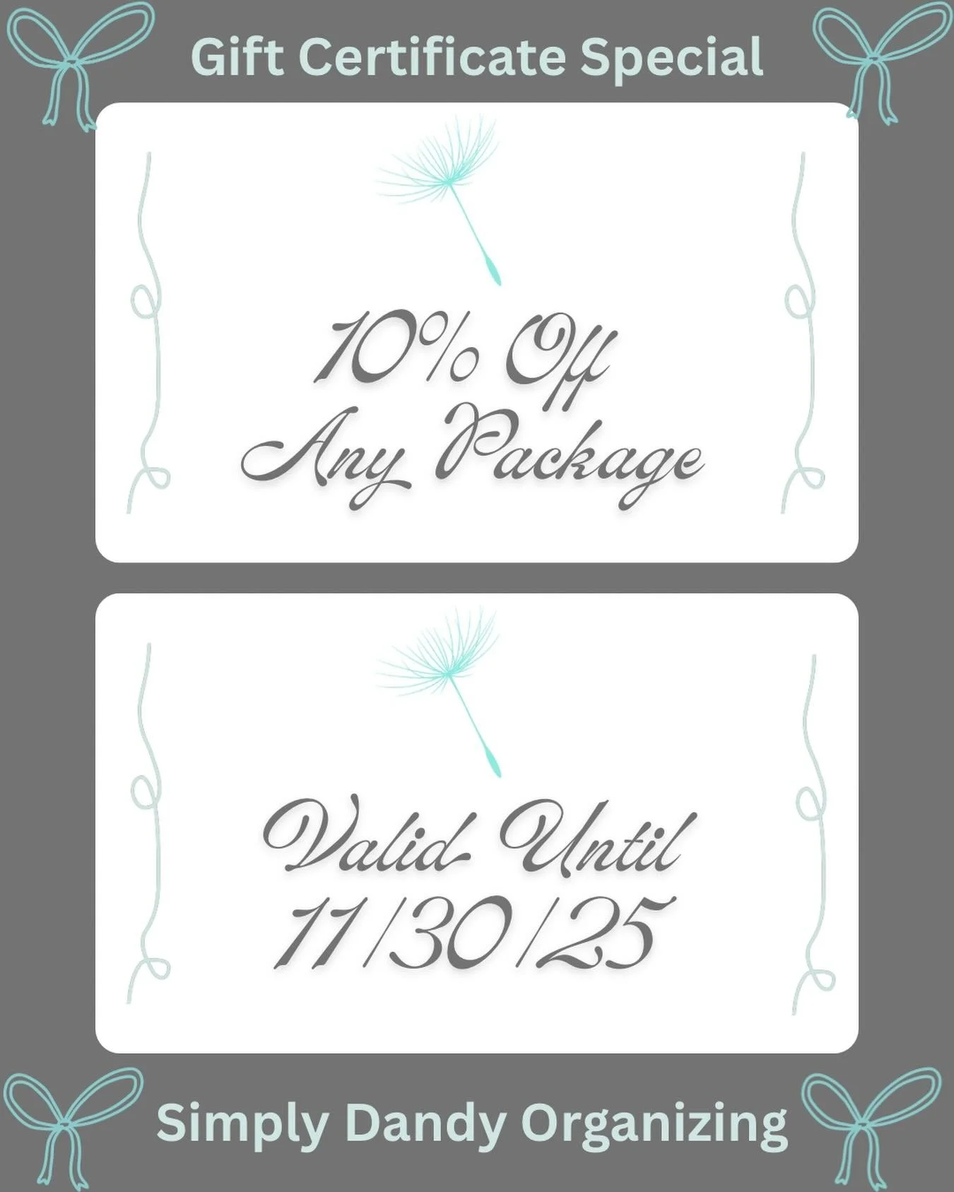 Don&rsquo;t miss out on our biggest sale to date! Grab one for yourself or for someone you love and make room for what matters!!

Packages range from 12-48 hours, making it perfect for several small rooms or a grand room. 

Support small businesses t