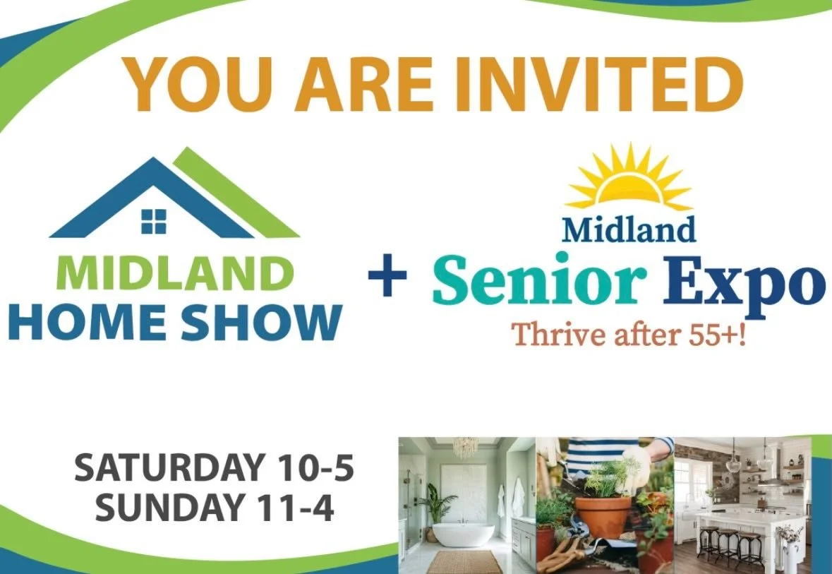This weekend!!! Stop by and see us! 
🎉 MIDLAND &mdash; You&rsquo; Invited to a BRAND NEW Event! 
🌷 Join us for The Midland Home Show + Senior Expo
📅 January 31 | 10am-5pm
📅 February 1 | 11am-4pm
📍 Bush Convention Center (105 N. Main Street)

🏡 