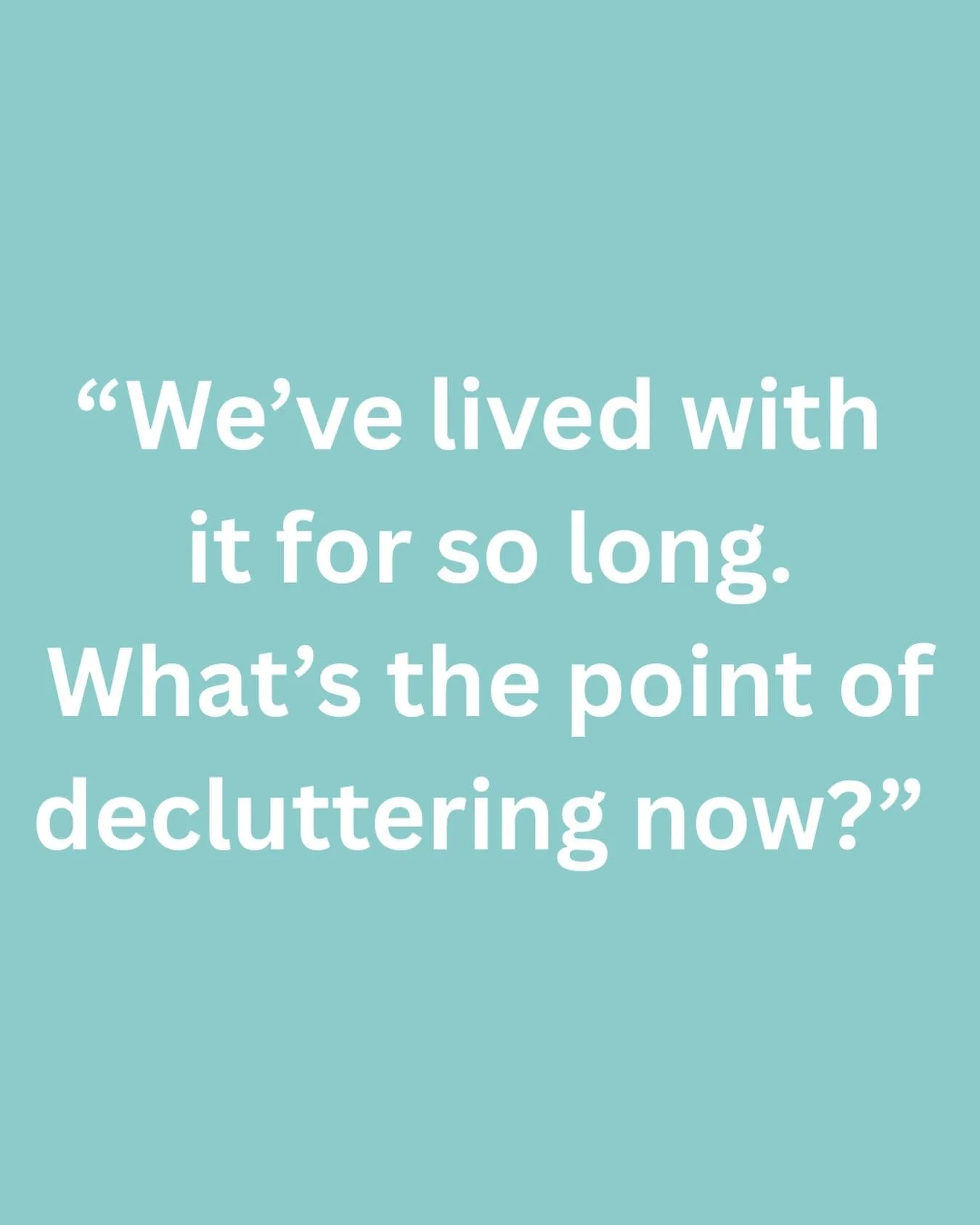 No offense taken when I hear this. It&rsquo;s actually a great opportunity to talk about why decluttering matters.

✨ Here&rsquo;s 5 reasons why:

1️⃣ Clutter affects our mental well-being.
Even when we&rsquo;ve grown used to it, clutter can increase