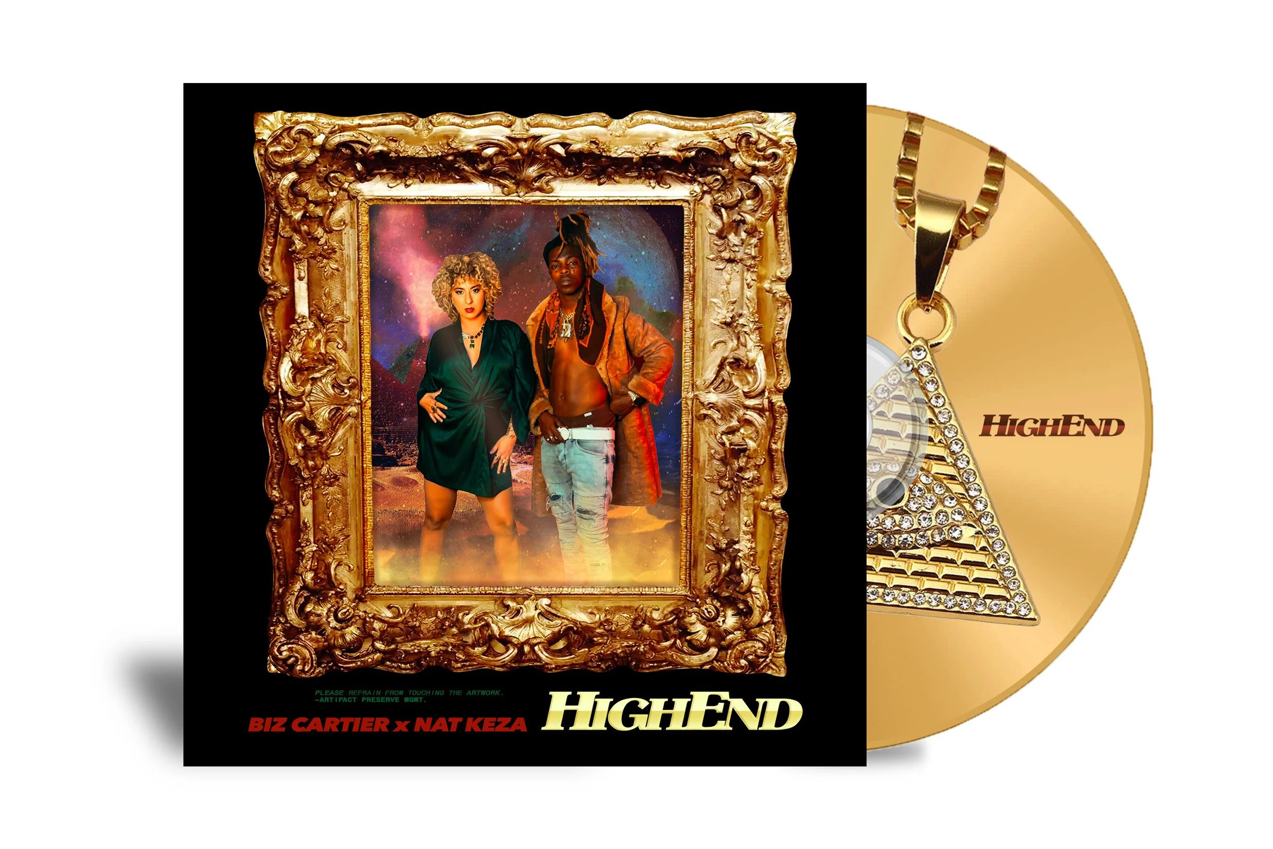 Nat Keza - "HighEnd" - Single Artwork + CD concept