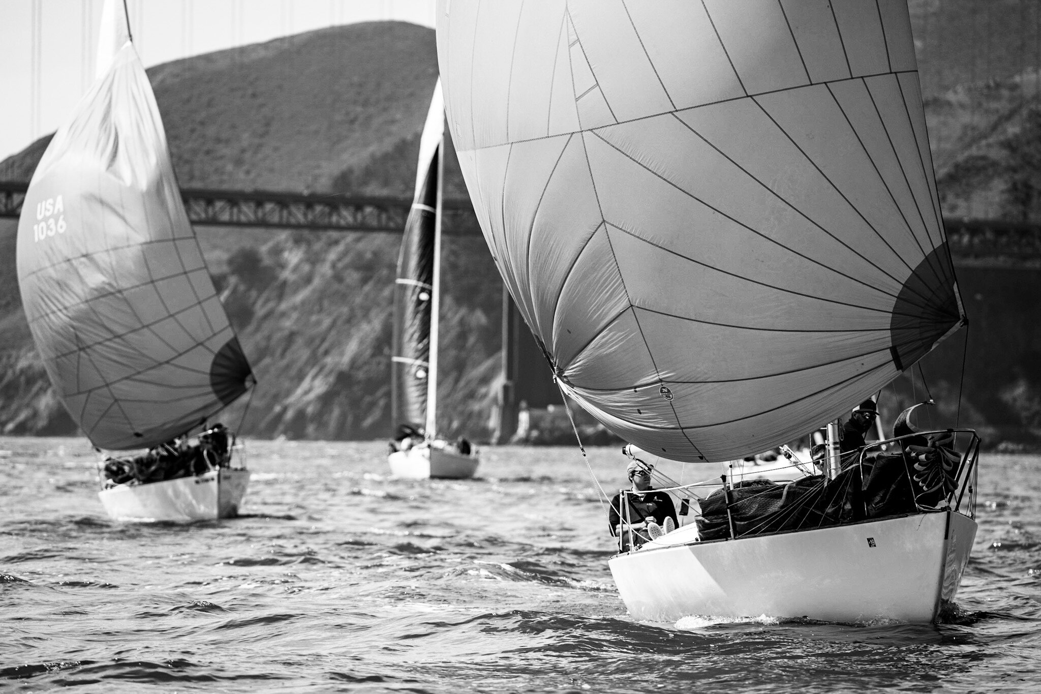  A pair of J24s with spinnakers out 