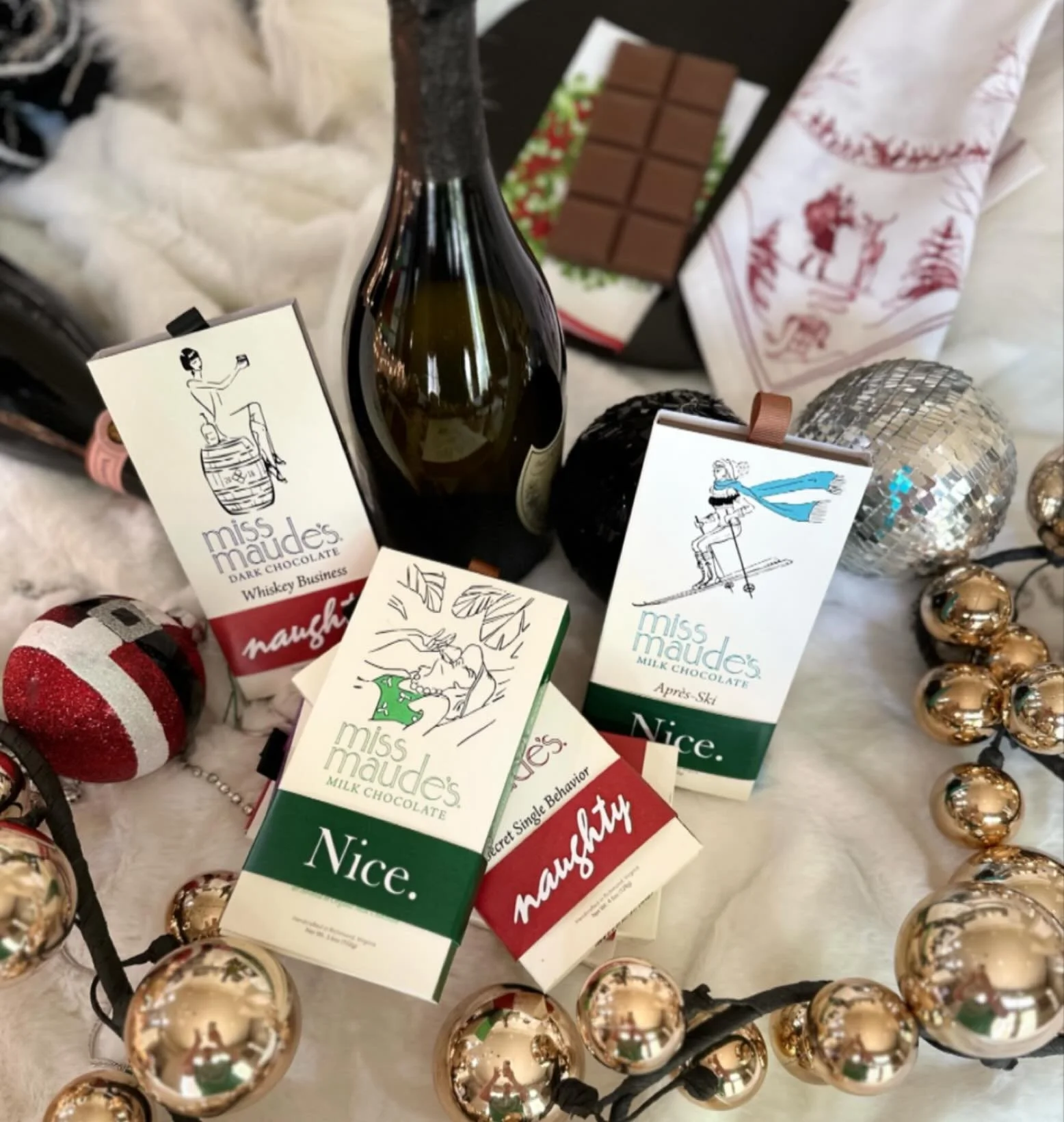 Naughty or Nice? Perhaps Naughty &amp; Nice!

Add a Naughty or Nice wrap to any of our bars for those who deserve it most. 

XXX~Miss Maude
*
*
*⠀⠀
*⠀⠀ 
*⠀⠀
*⠀⠀
⠀
 #NaughtyandNice #HolidayBar #TisTheSeason #womenofchocolate #Luxury #BarofChocolates #