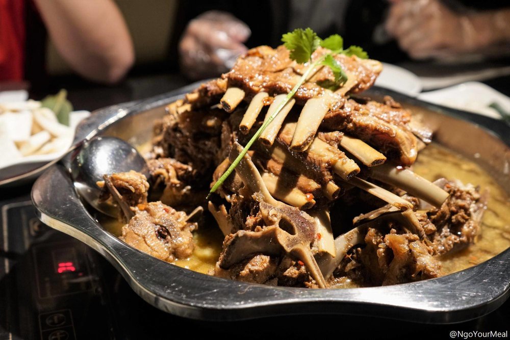 Lamb Spine and Lamb Chops at First Lamb Shabu