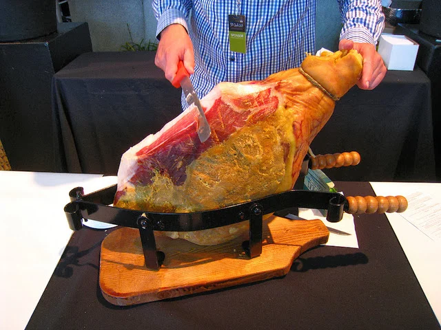 Freshly cut Prosciutto. License . Source: HungryNerd