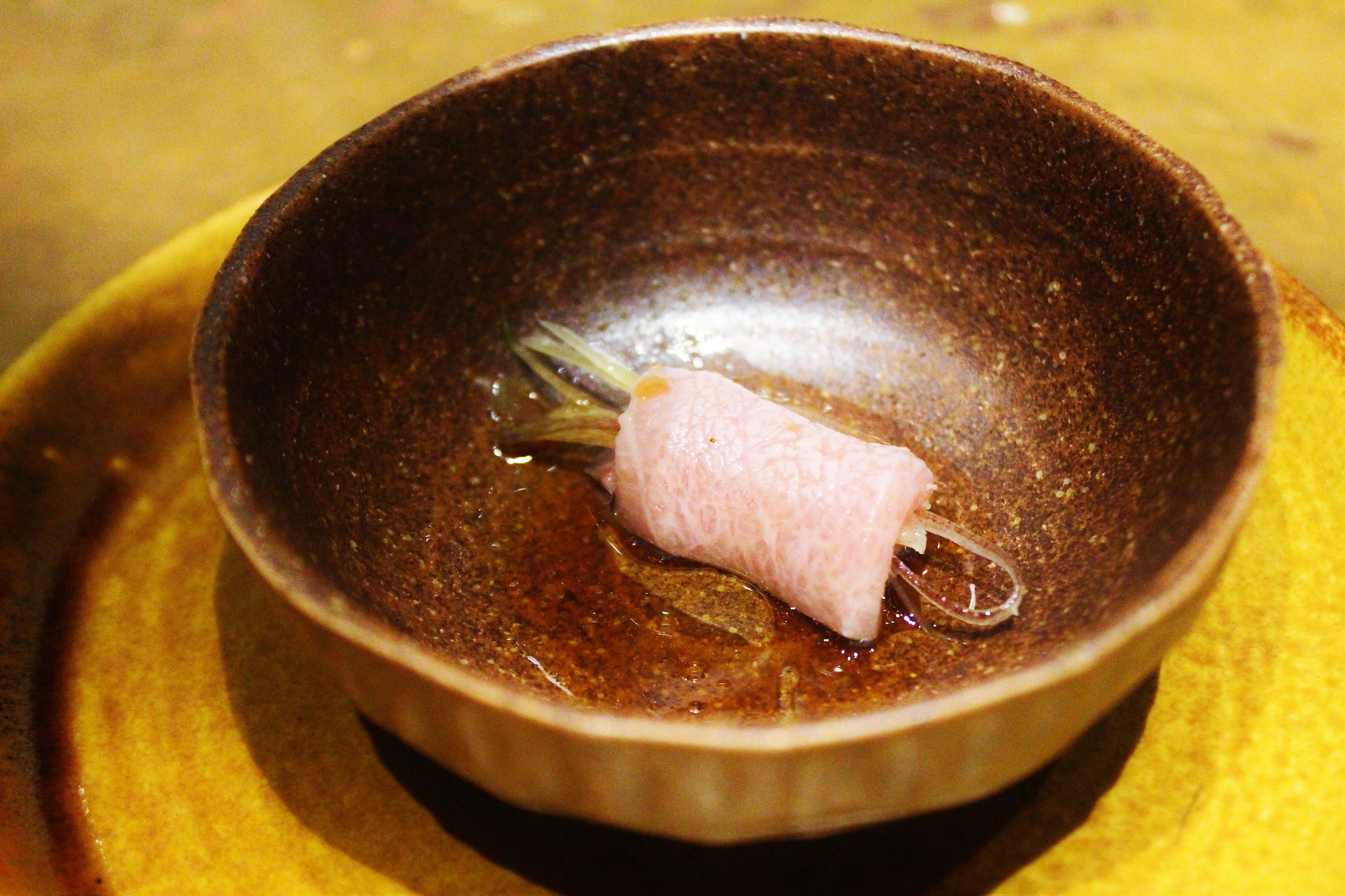 Seared Toro with Ginger Buds at Mecha Uma in the Philippines