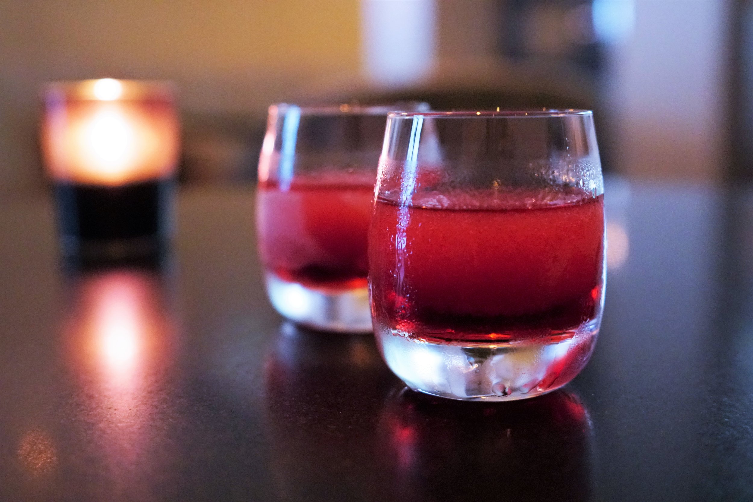 Raspberry Ice Shot at The Aviary in Chicago