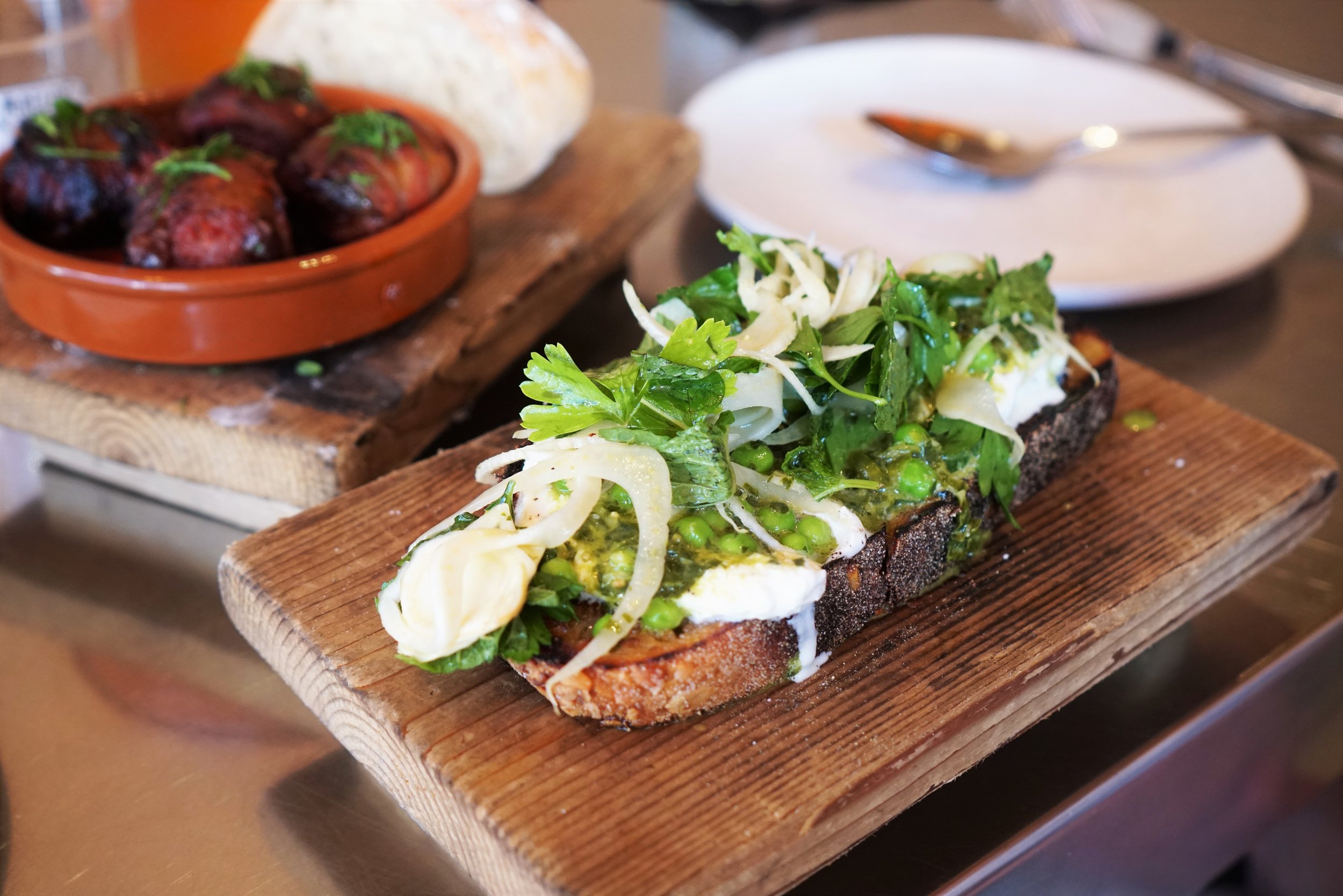 Burrata Cheese Bruschetta at Avec in Chicago