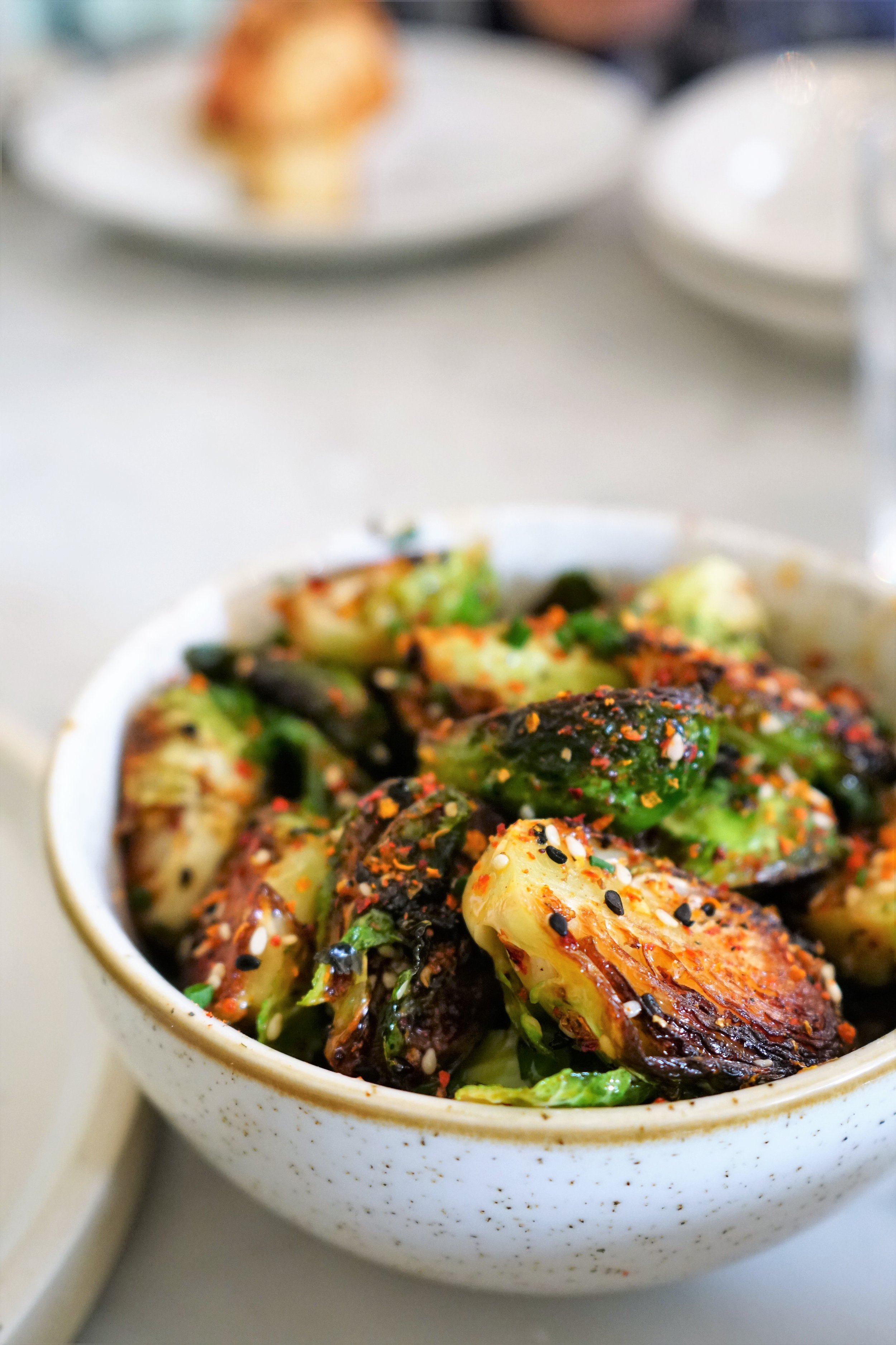 Charred Brussels Sprouts at North Square Oyster in Boston