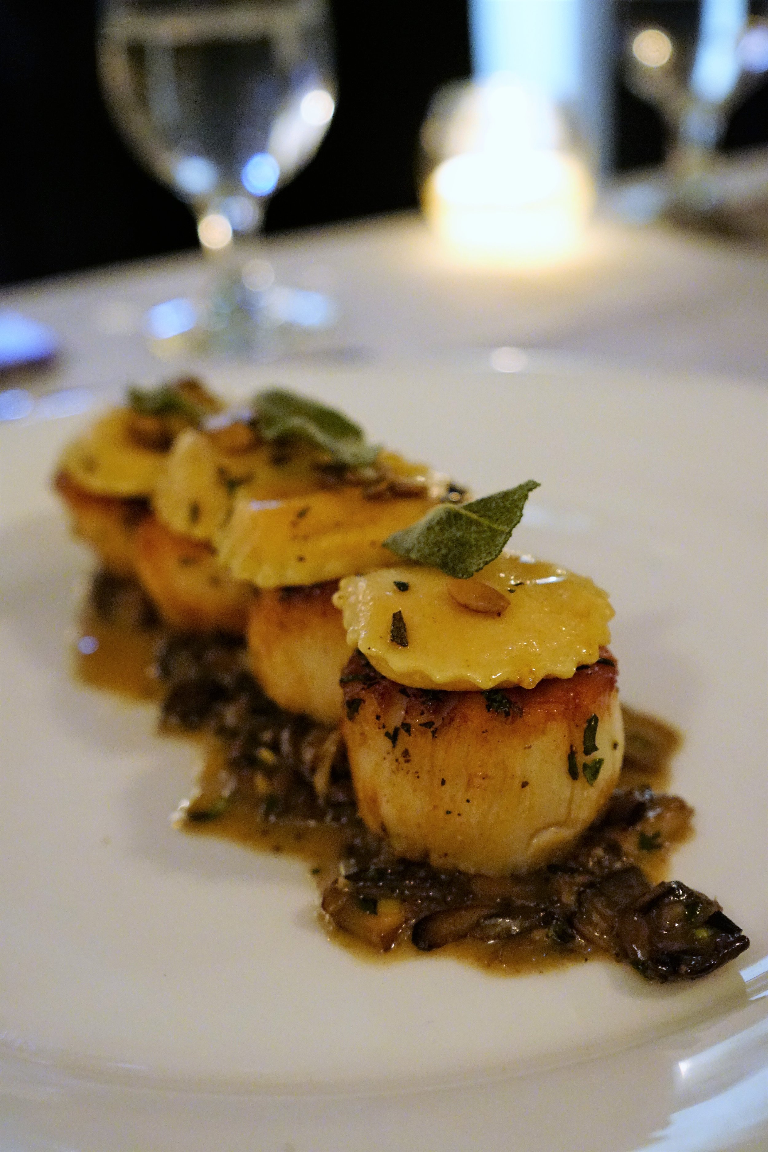 Scallops at Marliave in Boston