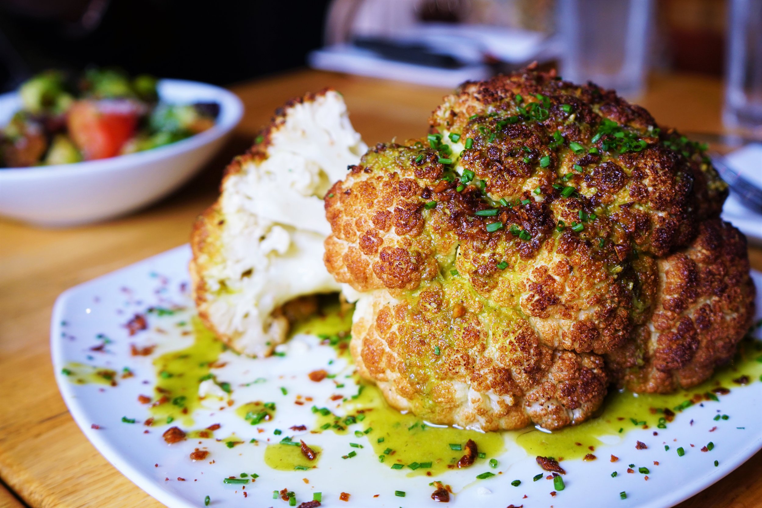 Cauliflower with Crispy Garlic, Citrus &amp; Cumin Vinaigrette at Tip Tap Room in Boston