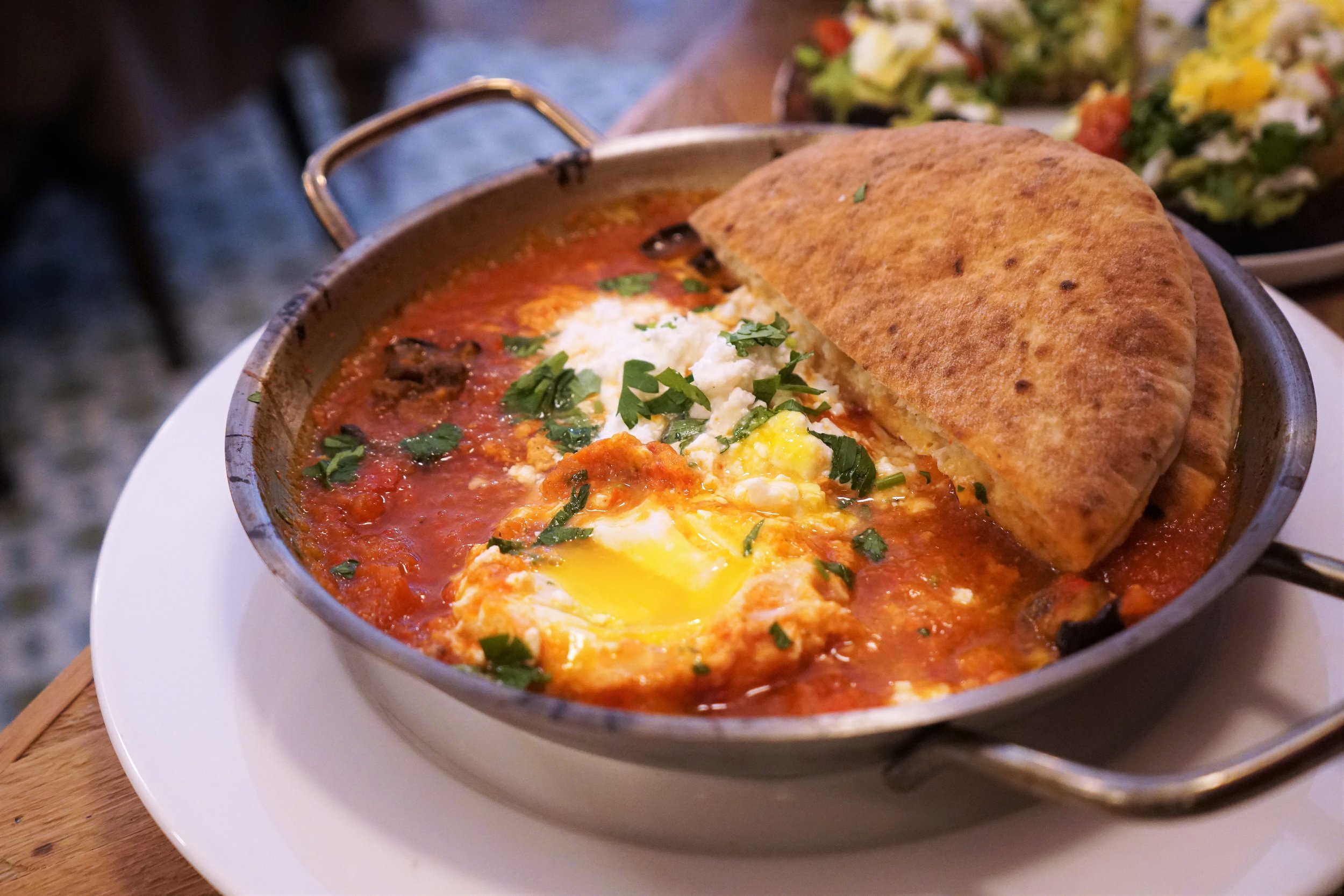 Shakshuka Eggs at Kubeh in New York City