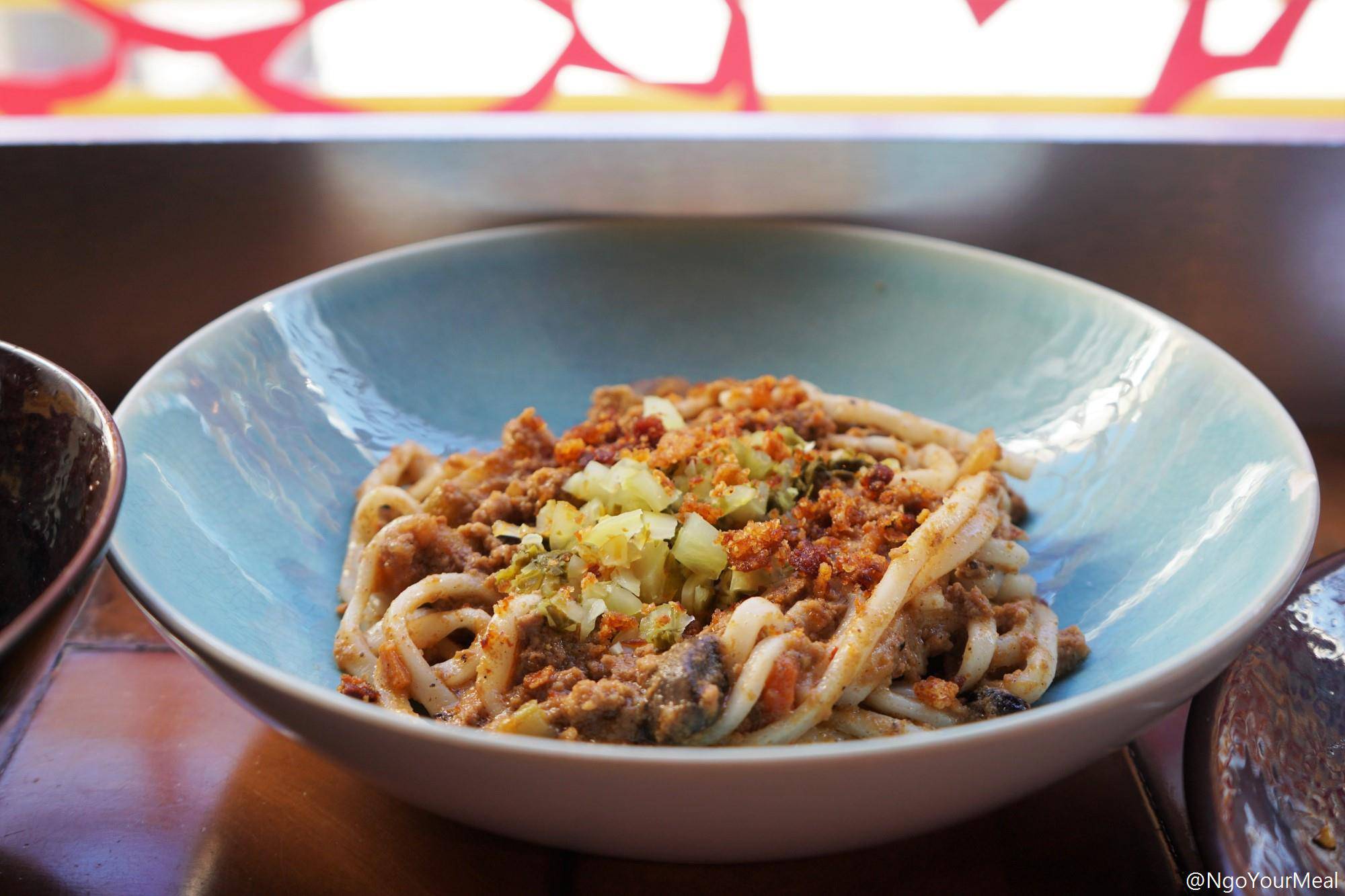 Wild Boar Dan Dan Noodles at Myers and Chang in Boston