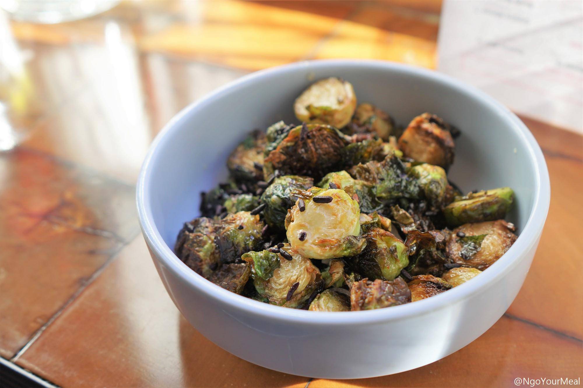 Sweet and Sour Brussels Sprouts at Myers and Chang in Boston