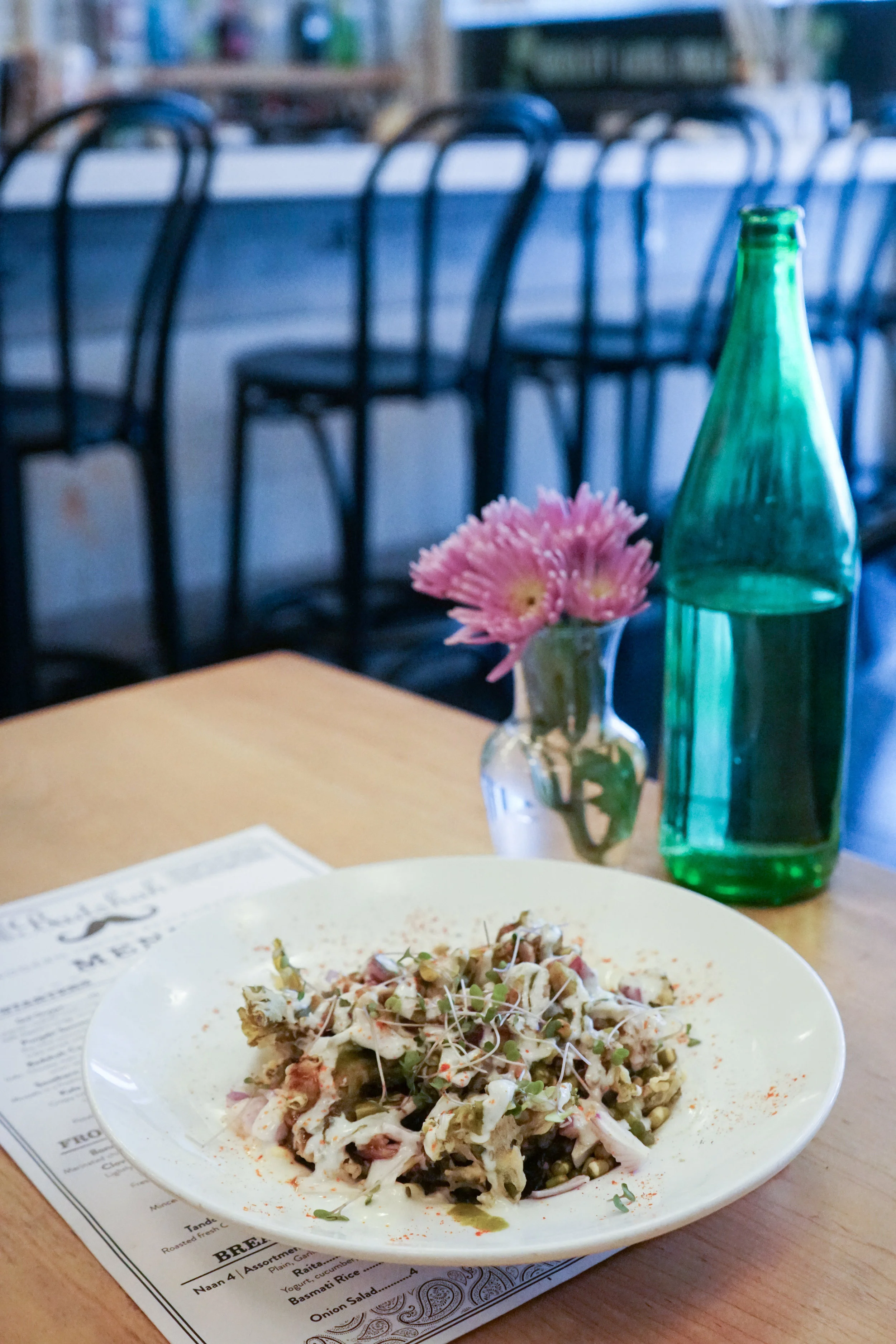 Kale Moong Chaat at Badshah in New York City