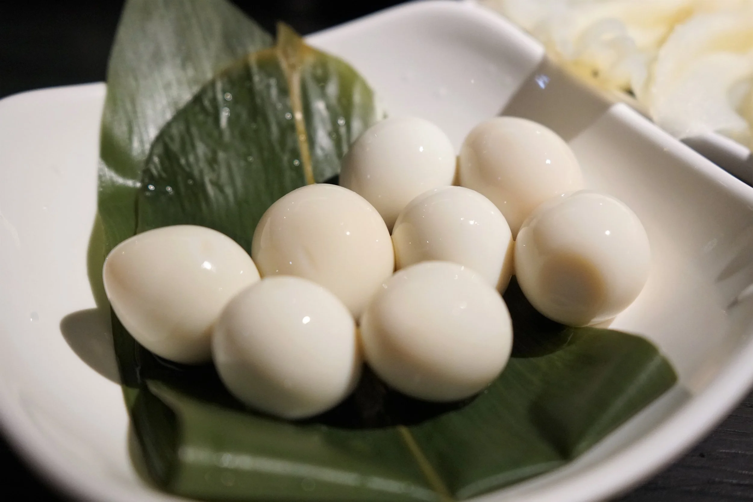 Quail Eggs at First Lamb Shabu