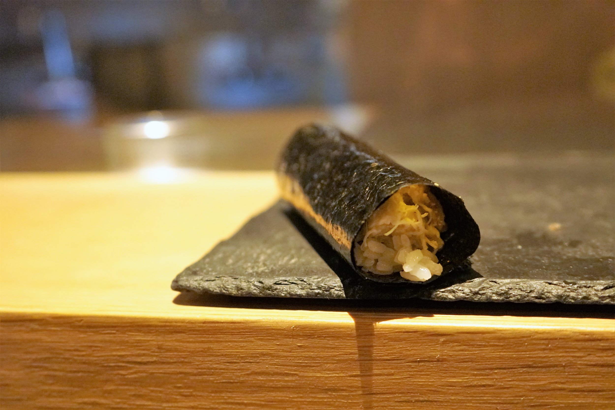 Blue Crab Hand Roll at DOMODOMO in New York City