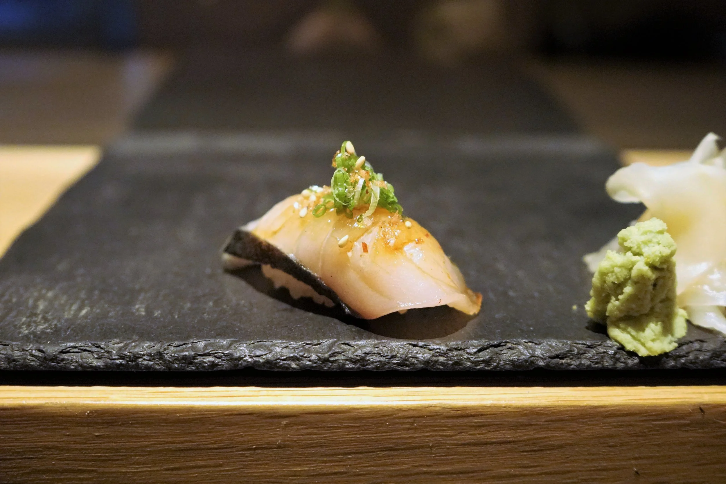 Spanish Mackerel Sushi at DOMODOMO in New York City