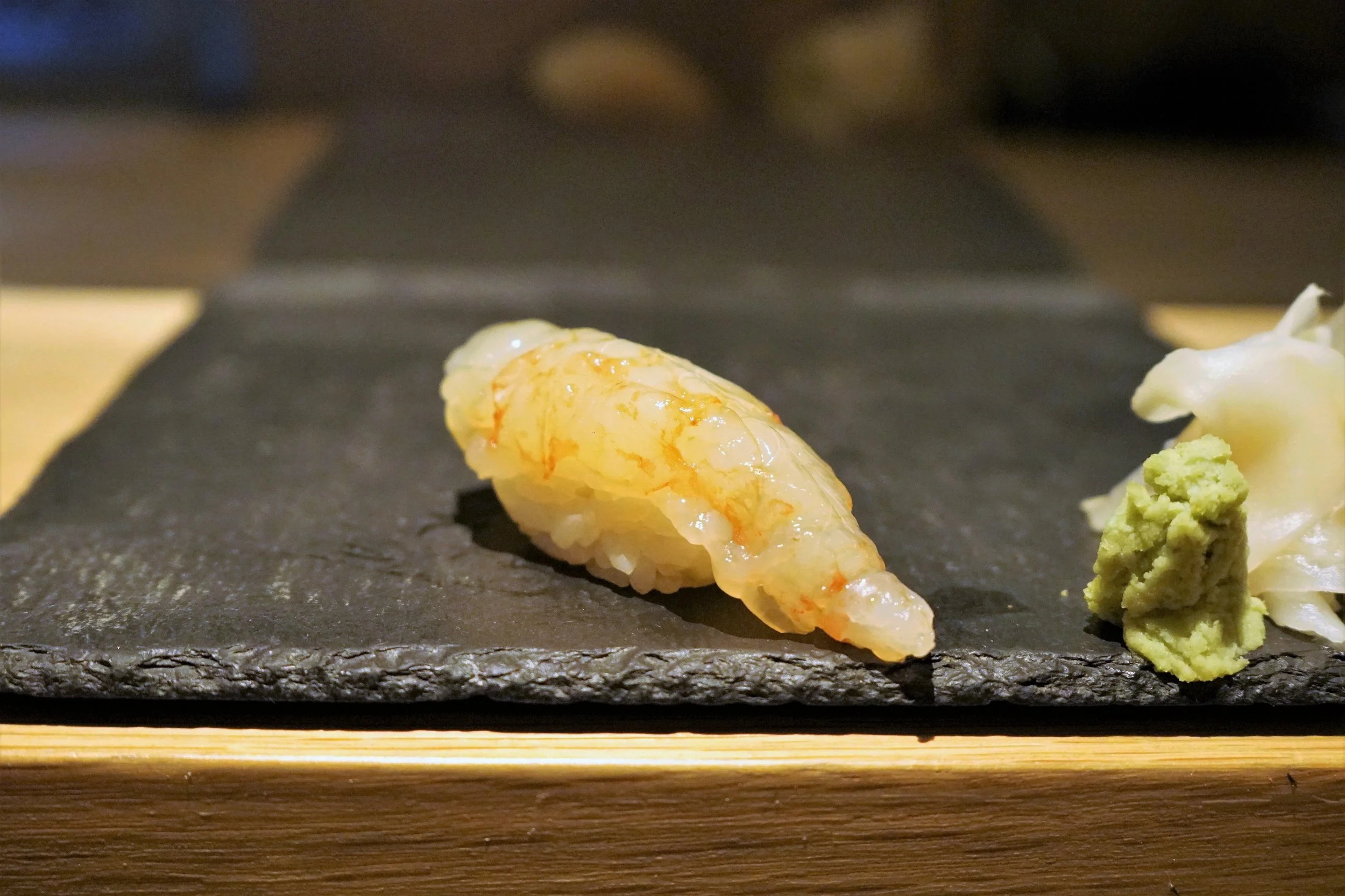 Marinated Botan Ebi Sushi at DOMODOMO in New York City