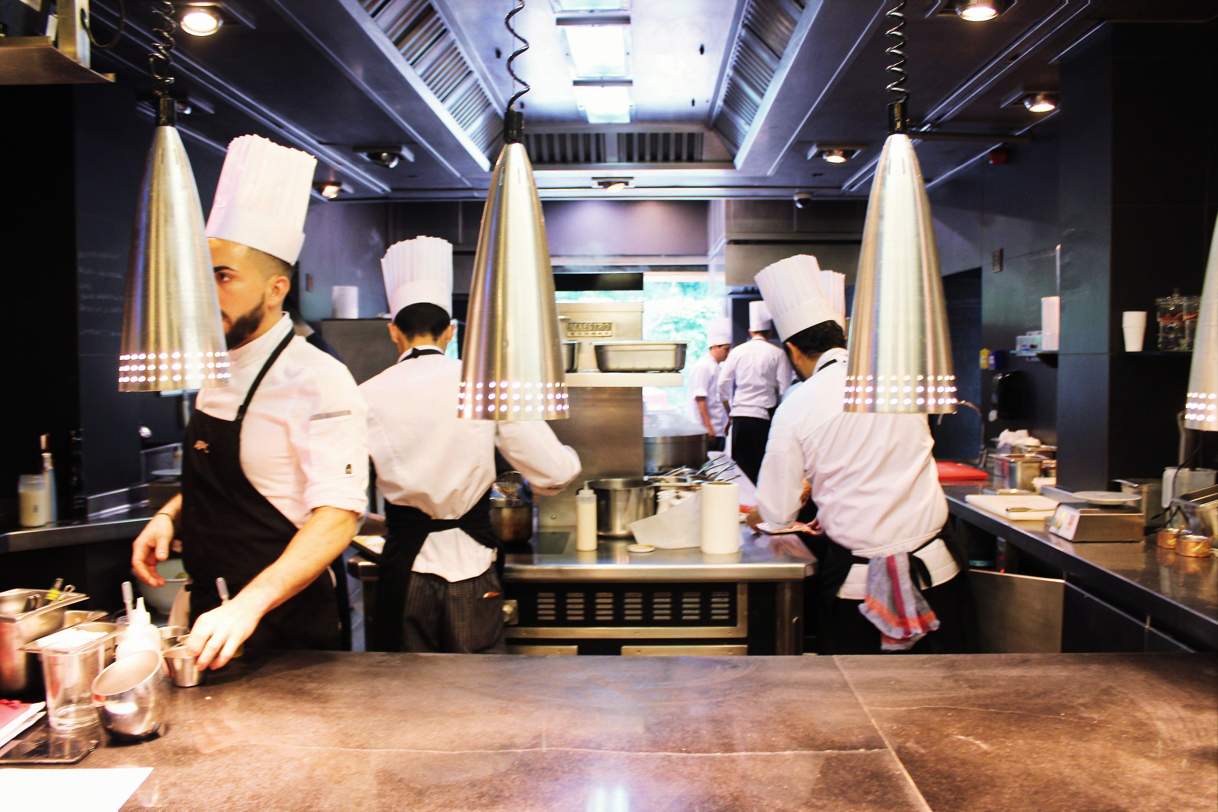 The kitchen at ABaC Restaurante in Barcelona