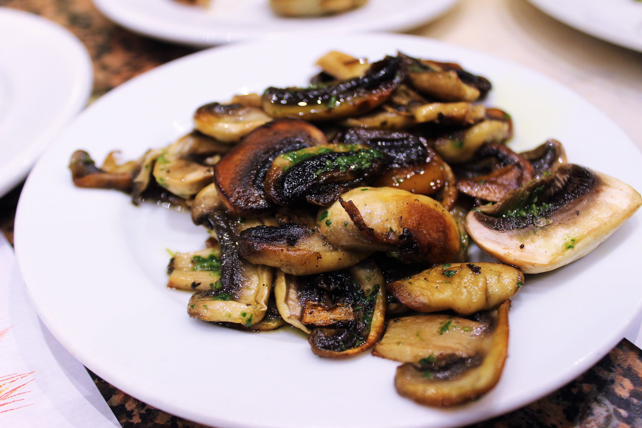 Mushroom with Pesto at Cal Pep in Barcelona