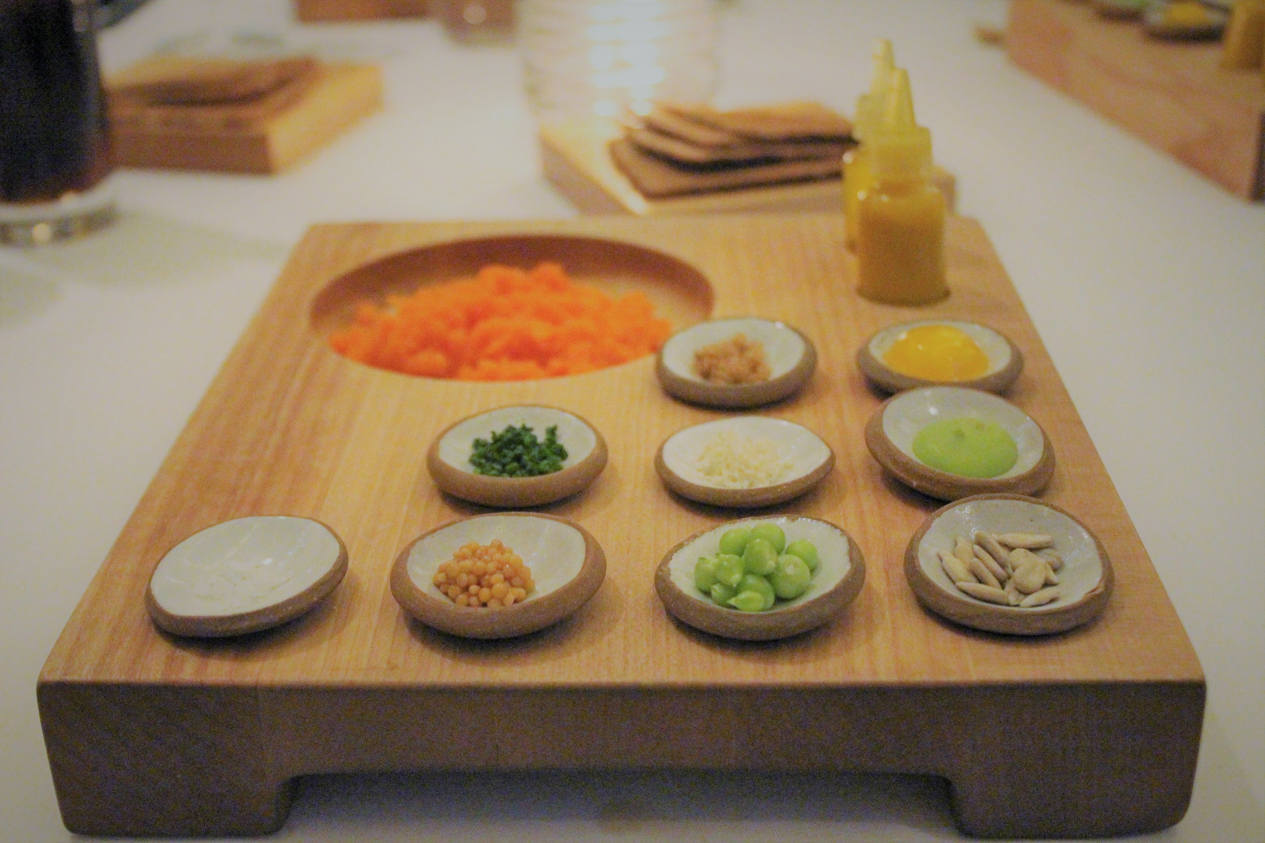 2012 Carrot Tartare with Rye Toast and Condiments at EMP in New York City