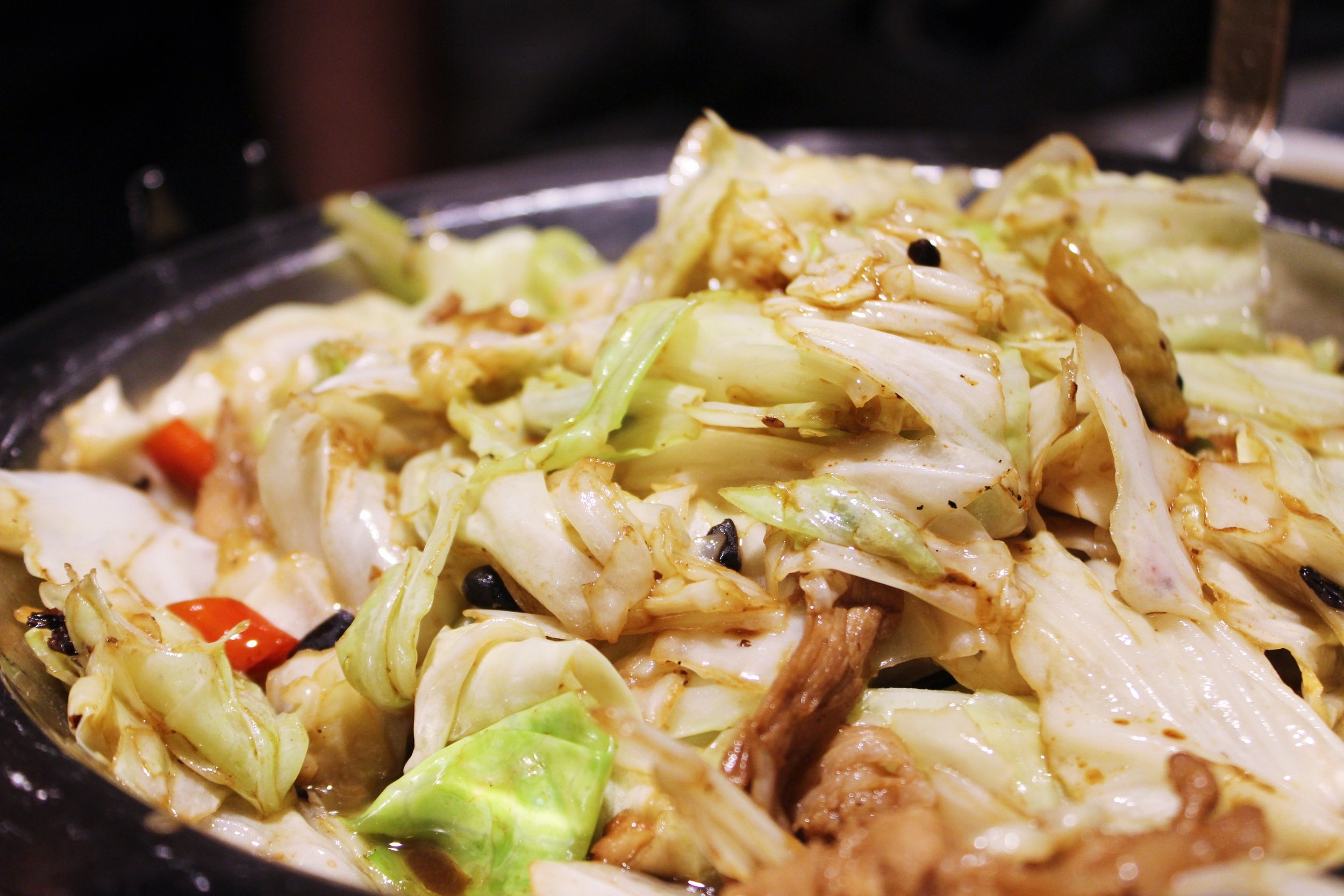 Fried Cabbage with Soy Sauce at Szechuan Mountain House