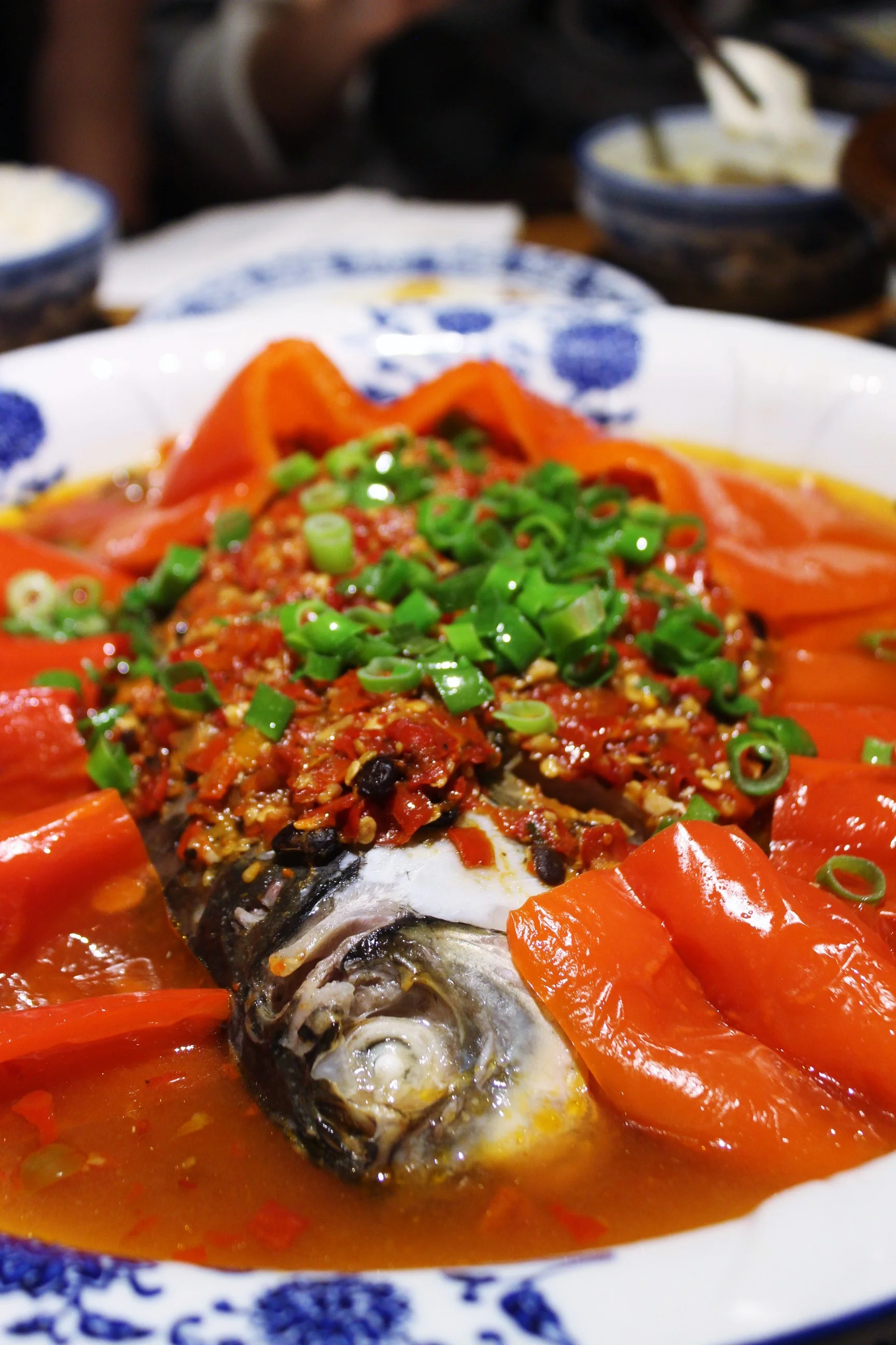 Braised Fish Head with Pickled Chili at Szechuan Mountain House