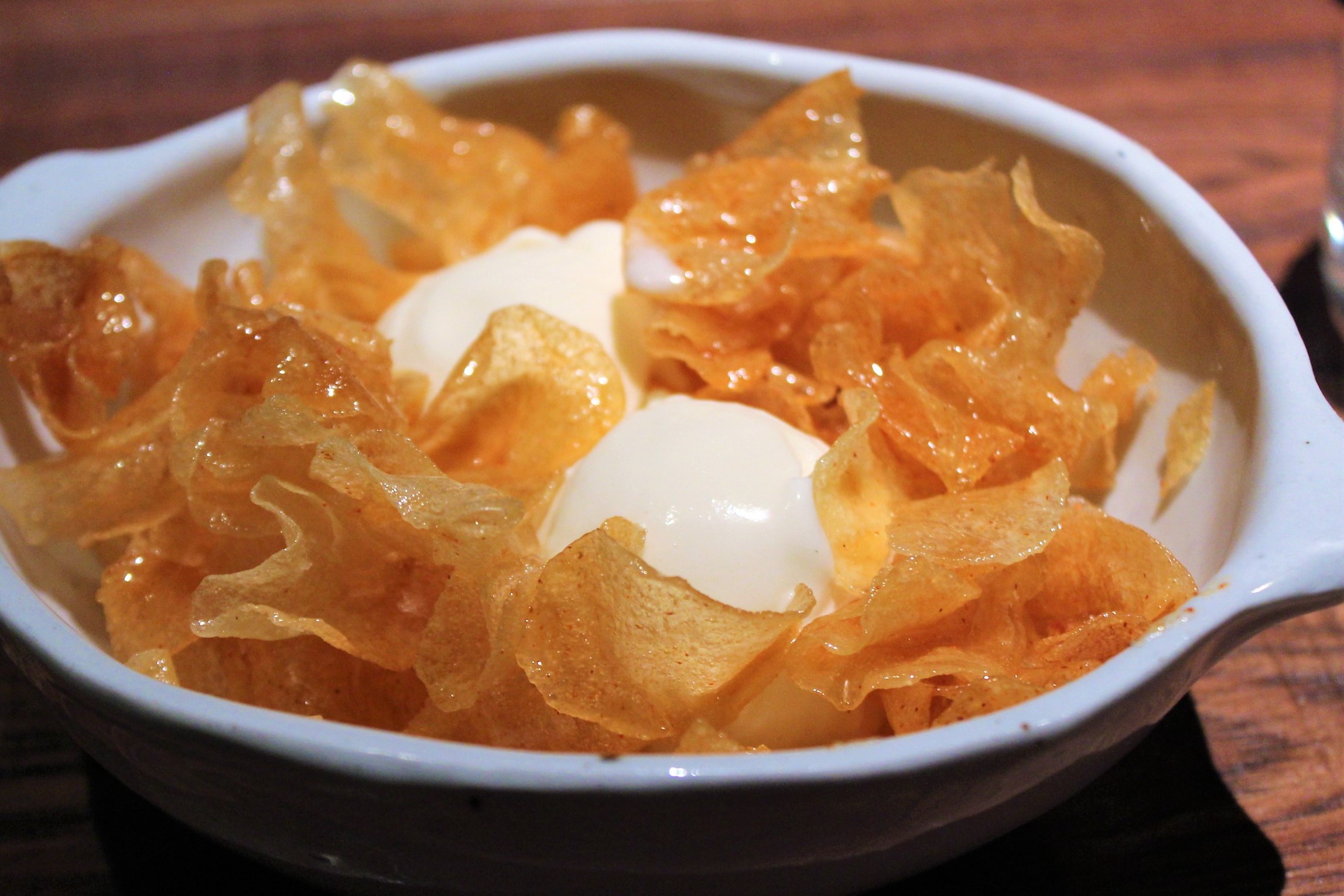 Honey Butter Chips at Oiji in New York City