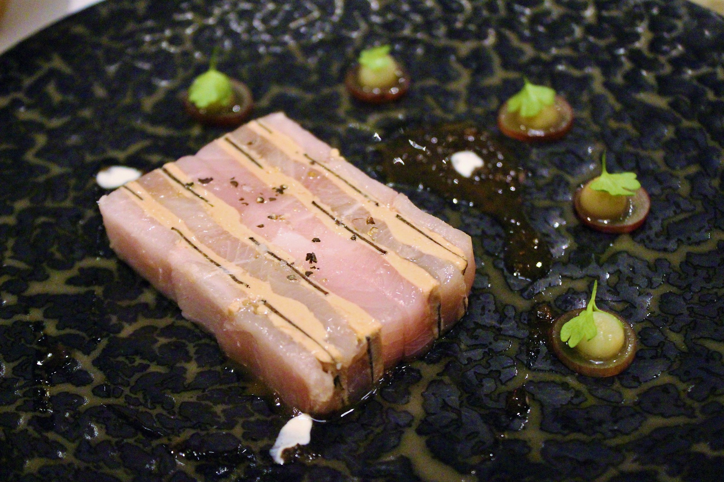 Hamachi, Black Truffle, and Foie Gras Mille-Feuille at Gabriel Kreuther in New York City