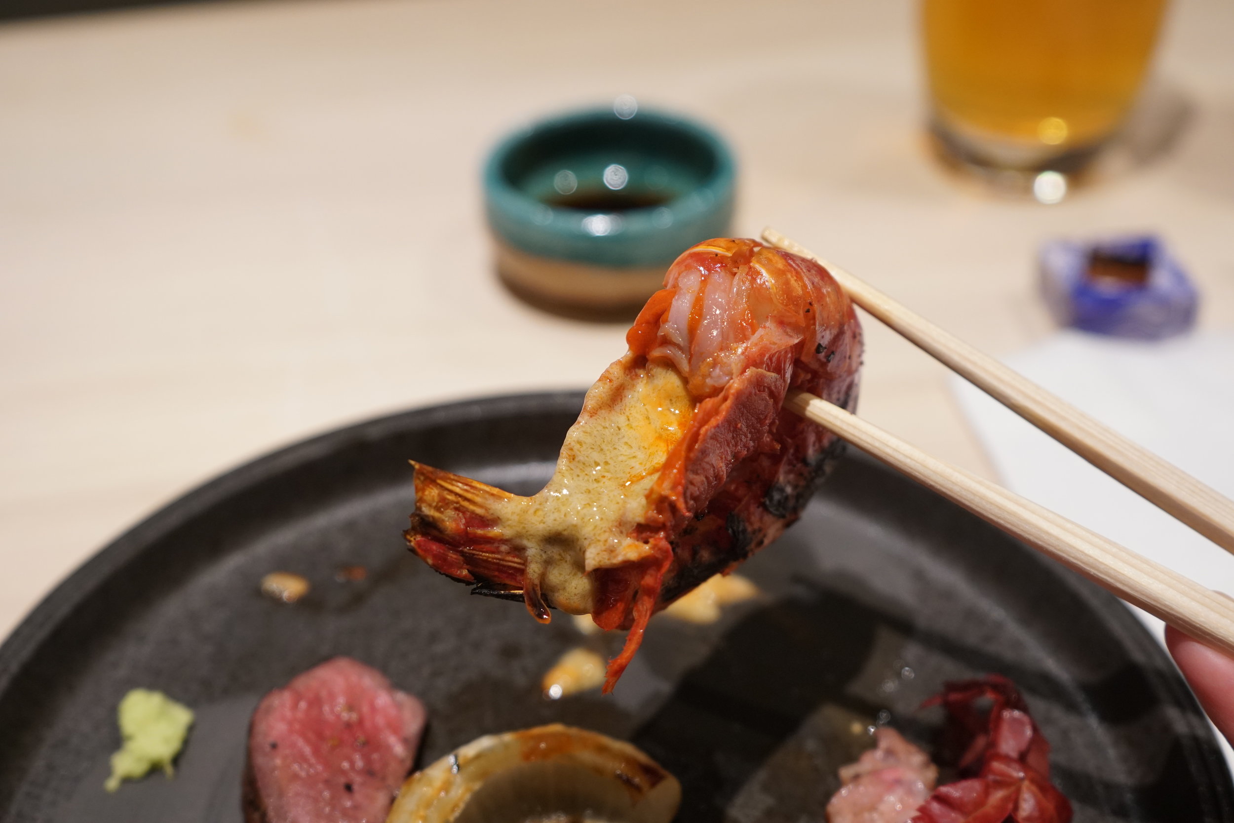 Carabineros Prawn at Shuraku in New York City