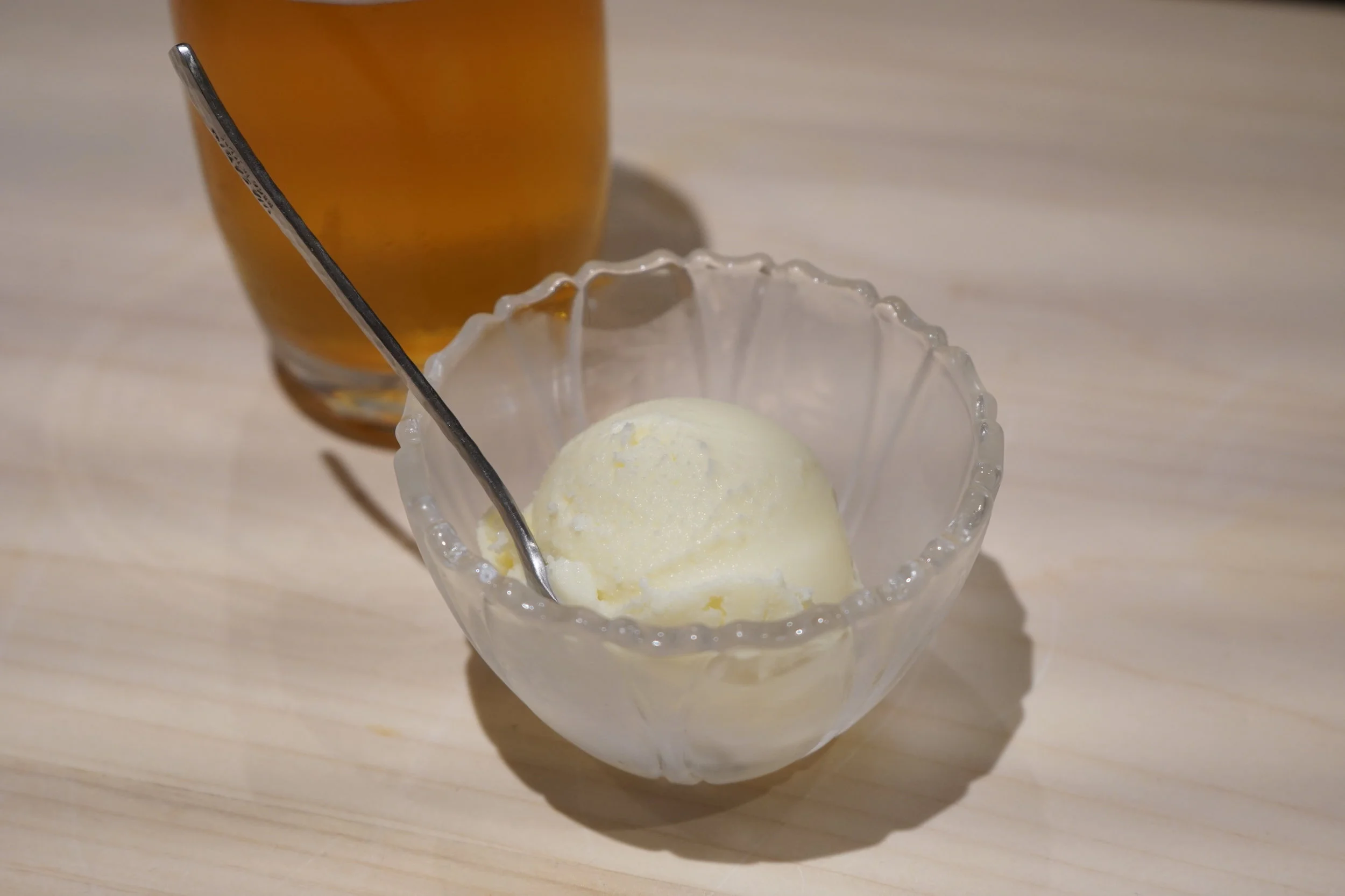 Vanilla Yogurt Ice Cream at Shuraku in New York City