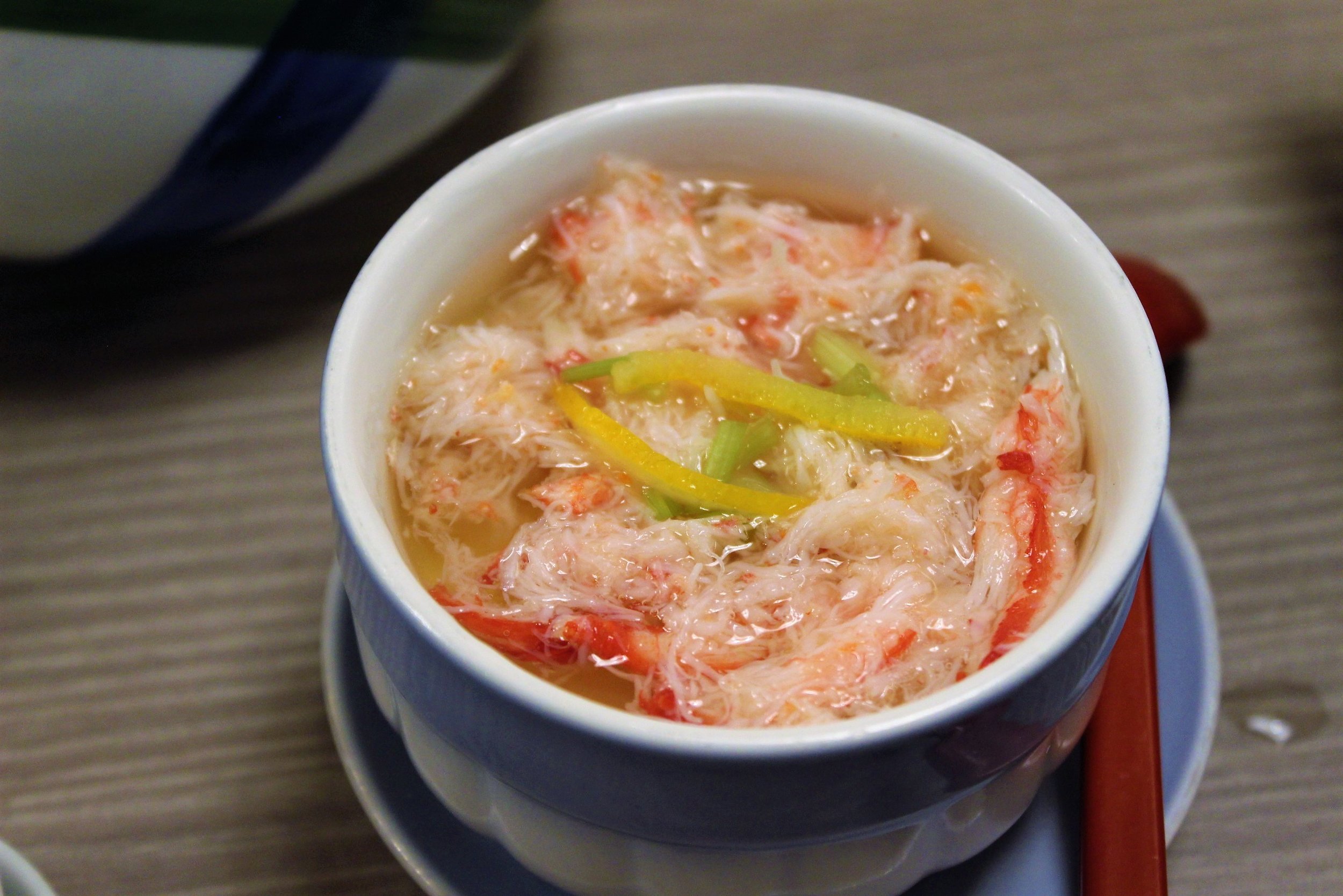 Crab Chawanmushi at Kani Doraku Dotonbori Honten