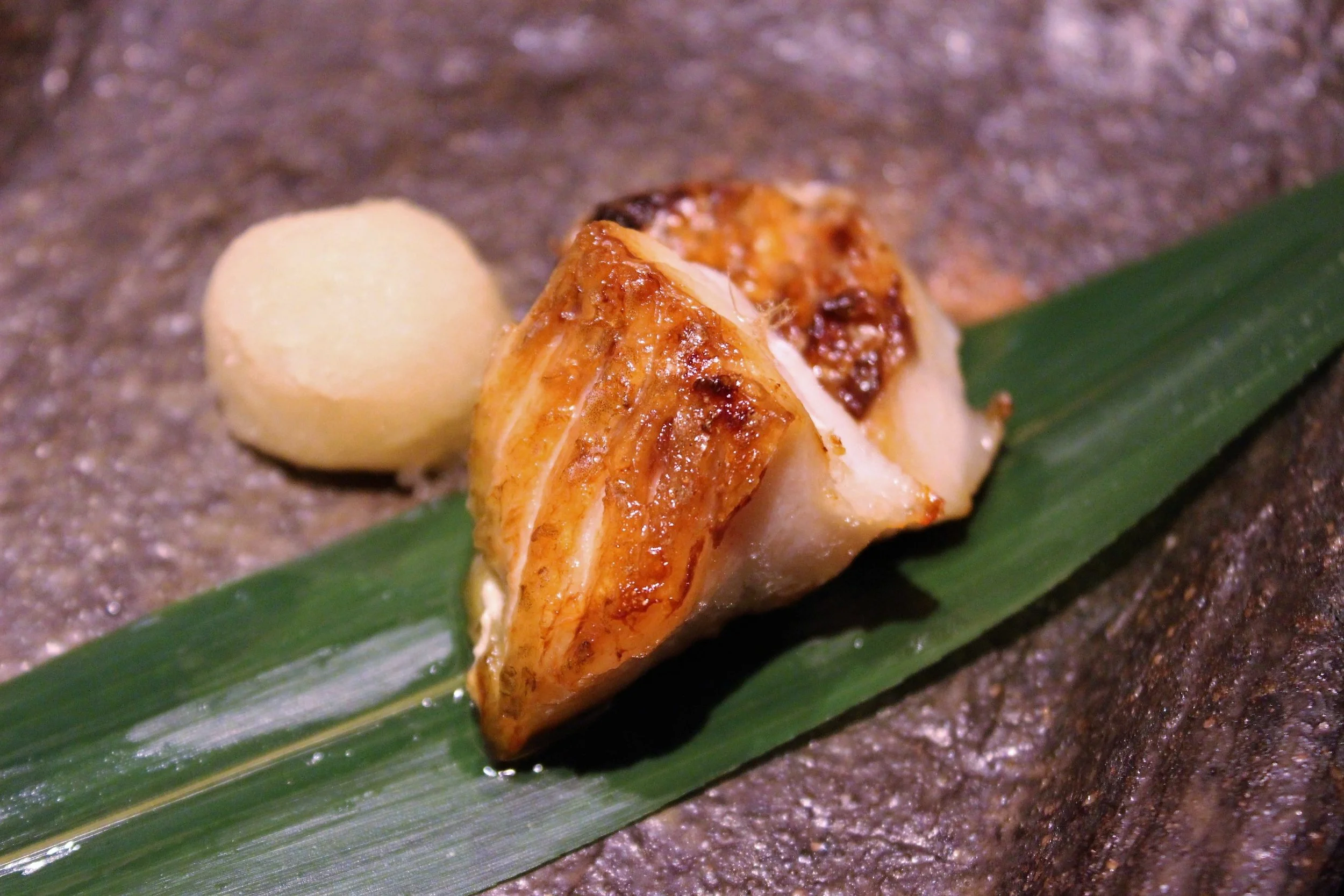Grilled Nodoguro (Blackthroat Seaperch) at Kien in Tokyo, Japan