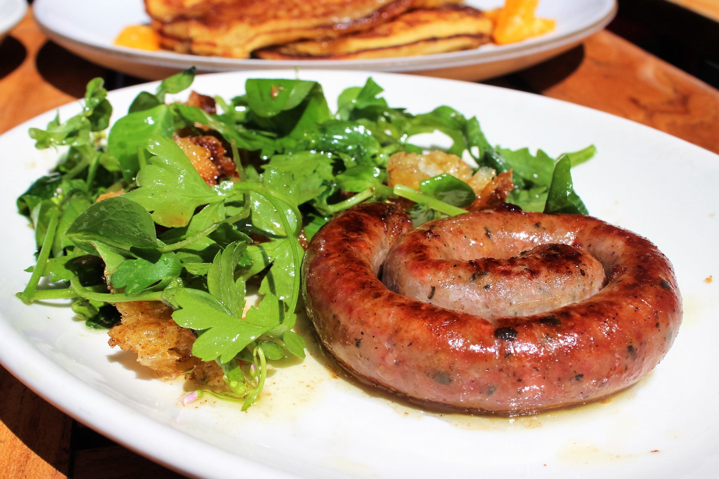 Sweet Fennel Salsiccia: Pan Drippings and Crouton