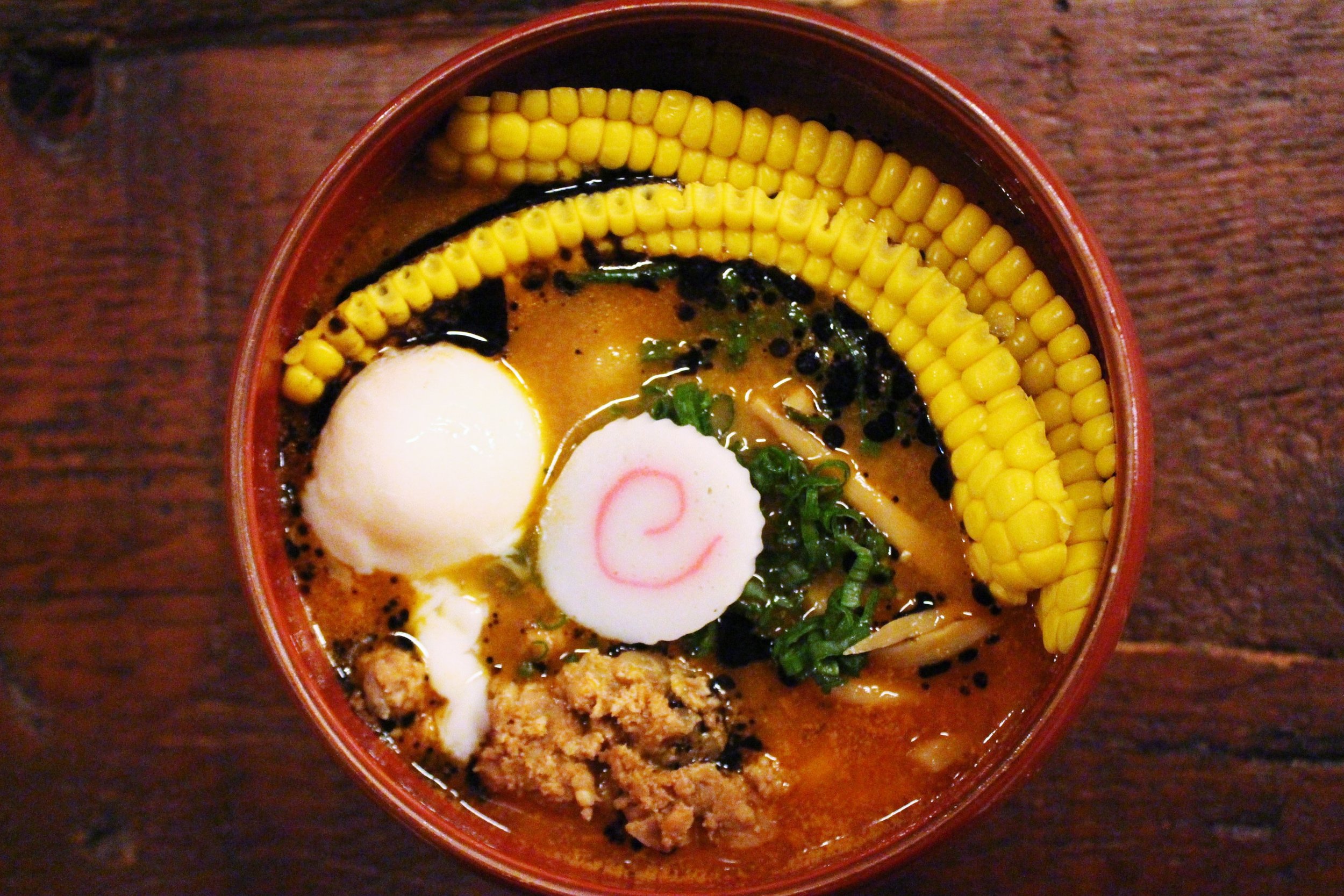 Spicy Miso Ramen: Red Miso and Pork Based Soup