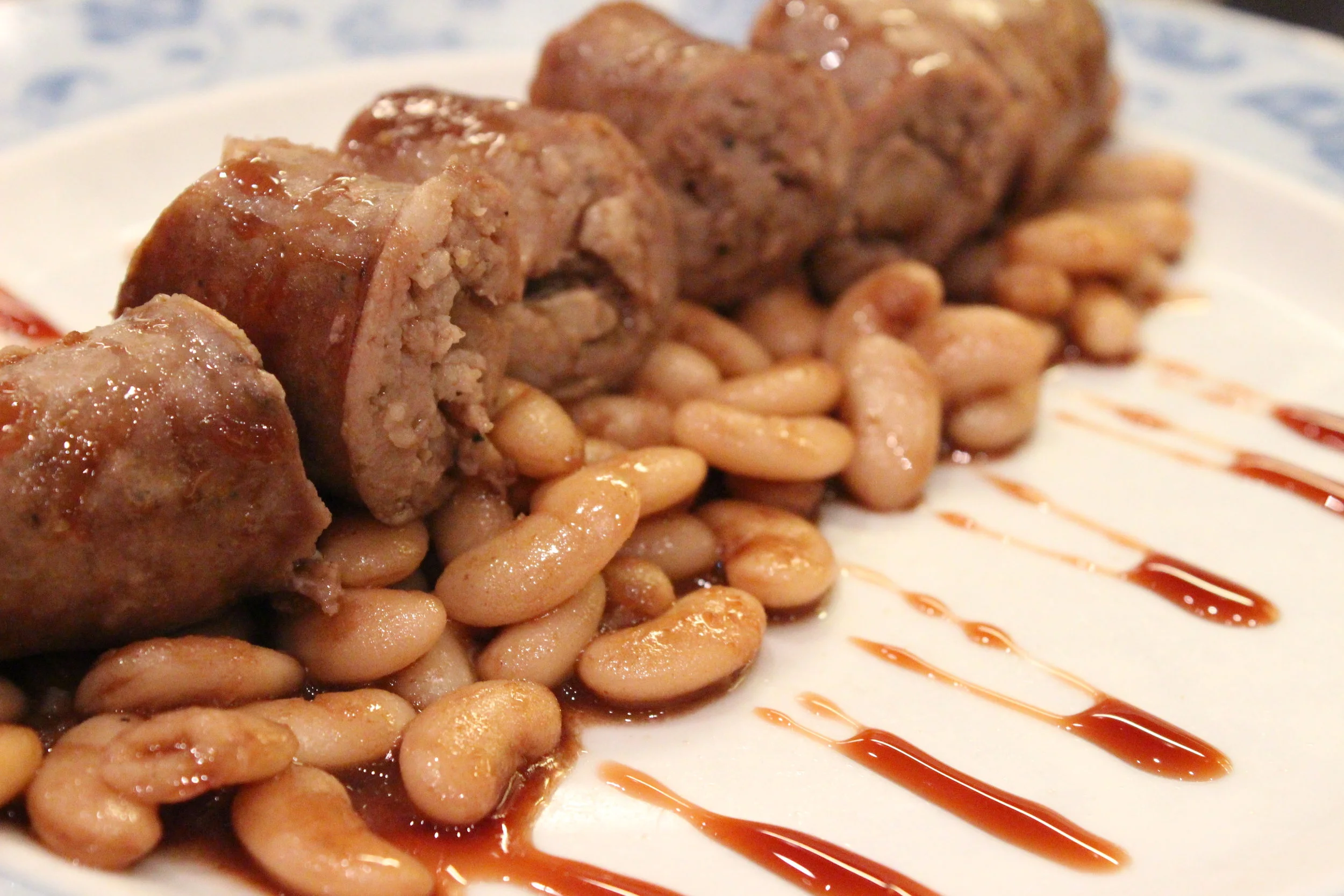 Butifarra (Pork Sausage) with Duck Foie and Porto Reduction from Cal Pep Restaurant