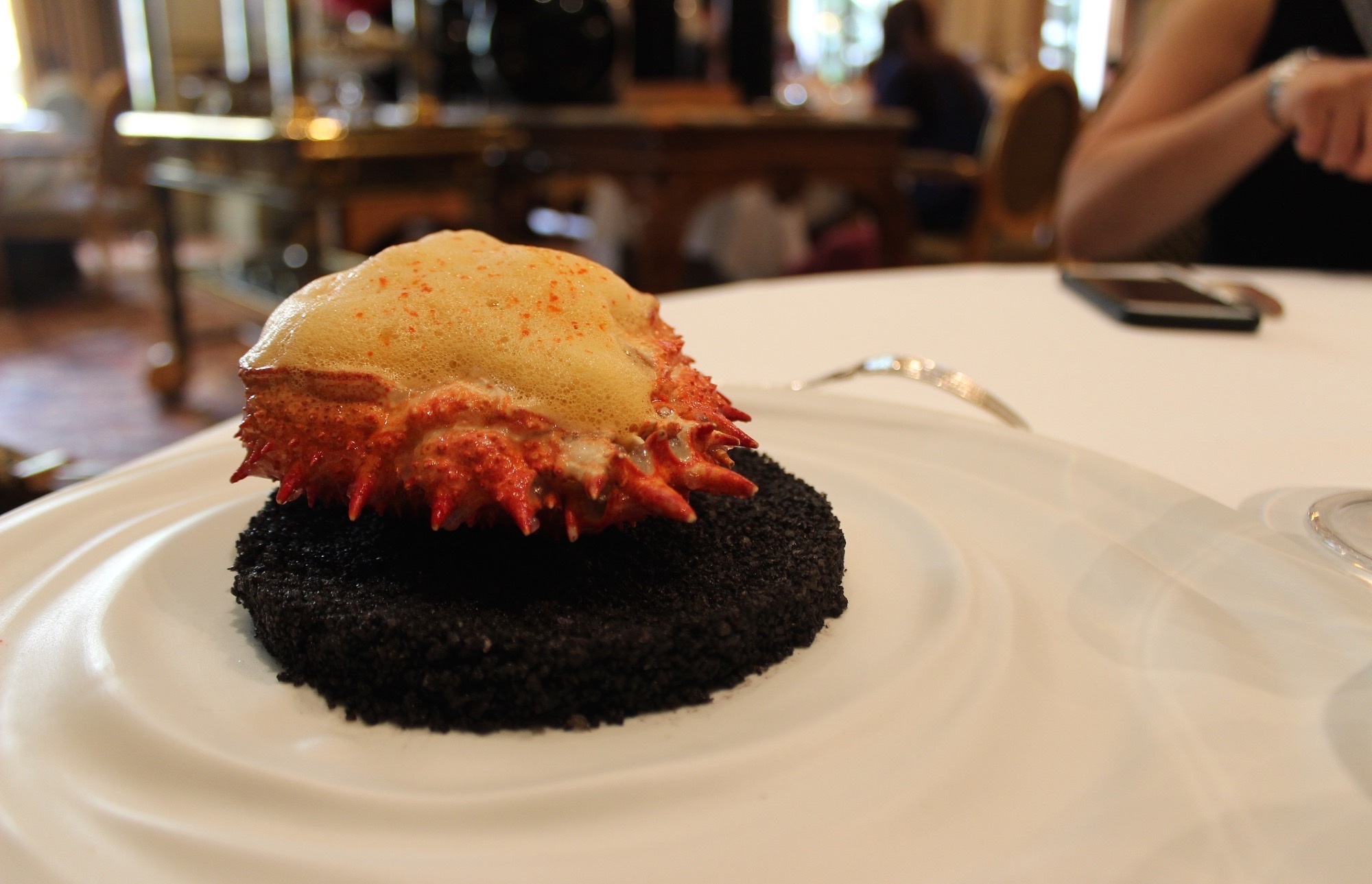 Shelled Spider Crab refreshed with Creamy Coral Emulsion