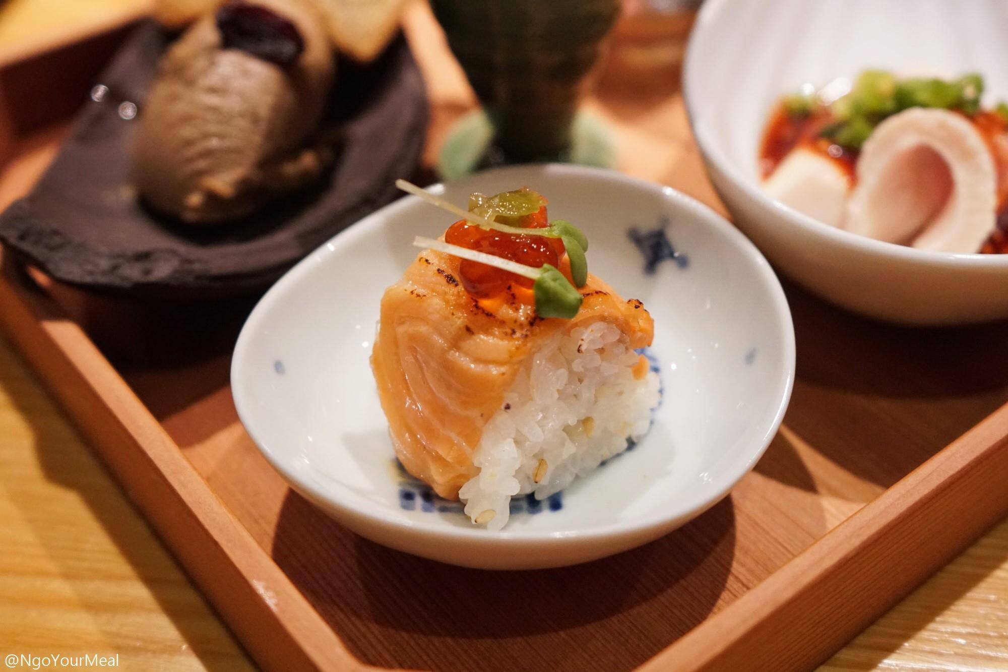Salmon Sushi at Toriko in New York City