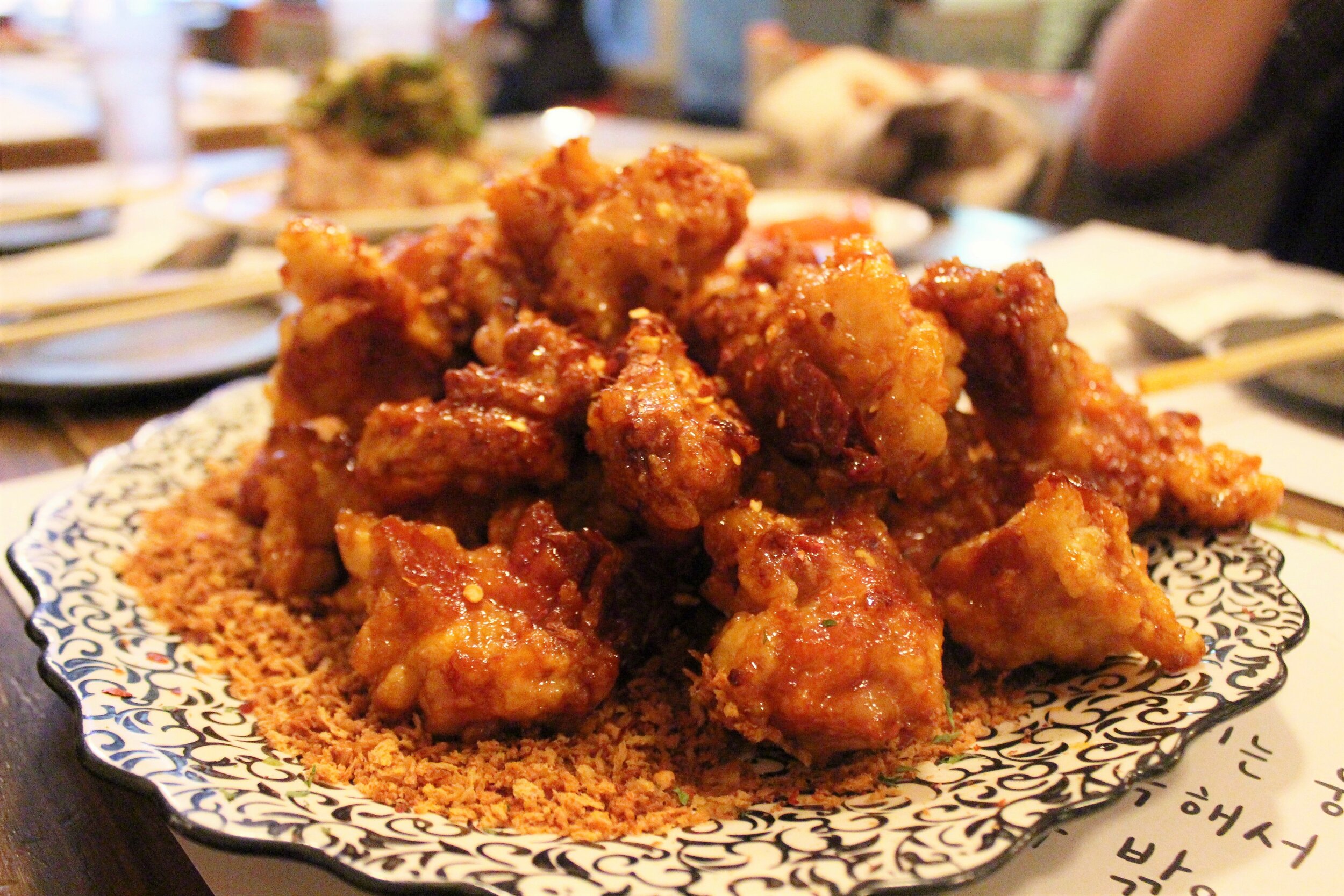 Garlic Crust and Spicy Crispy Chicken