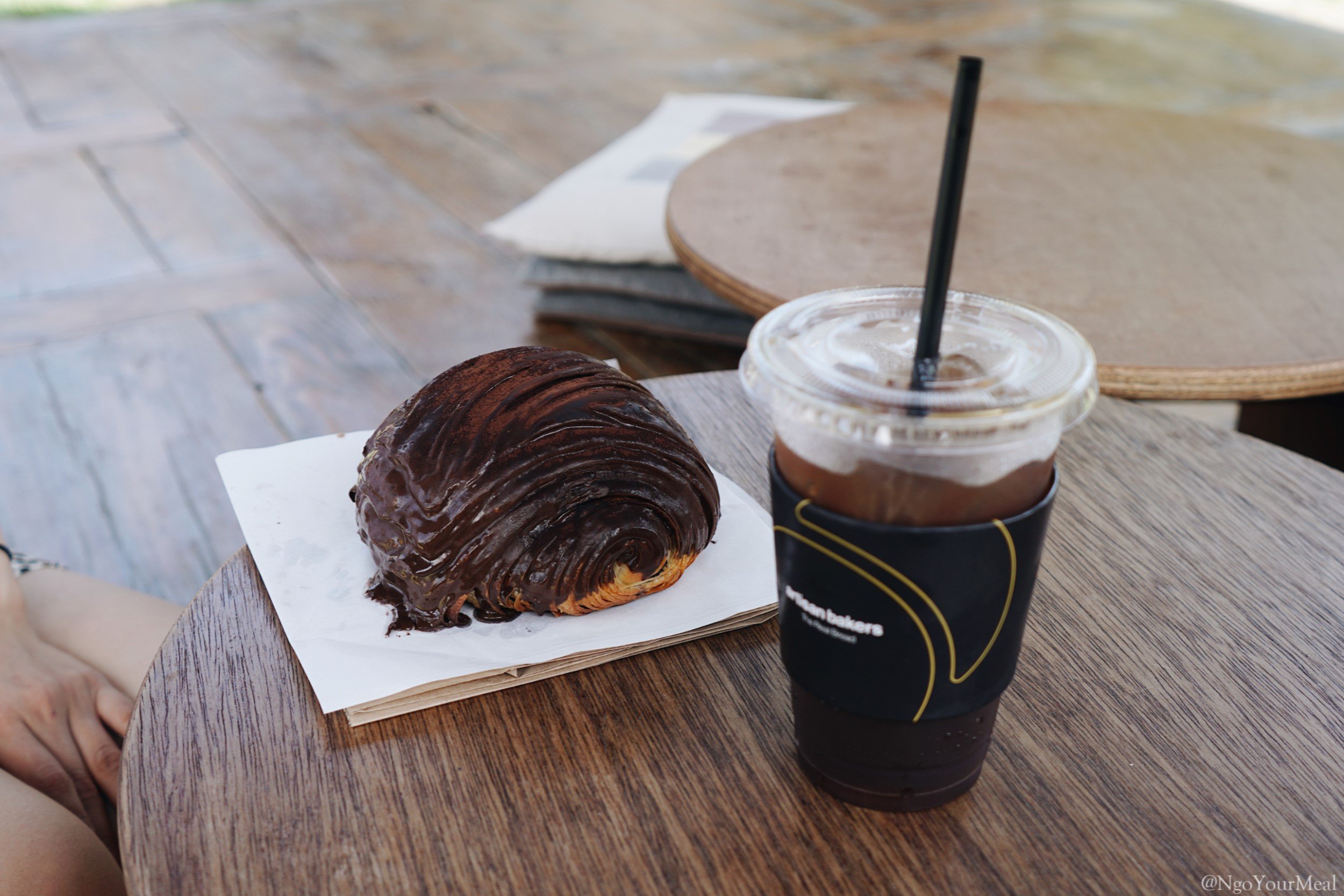 Cold Brew and Double Chocolate Croissant 