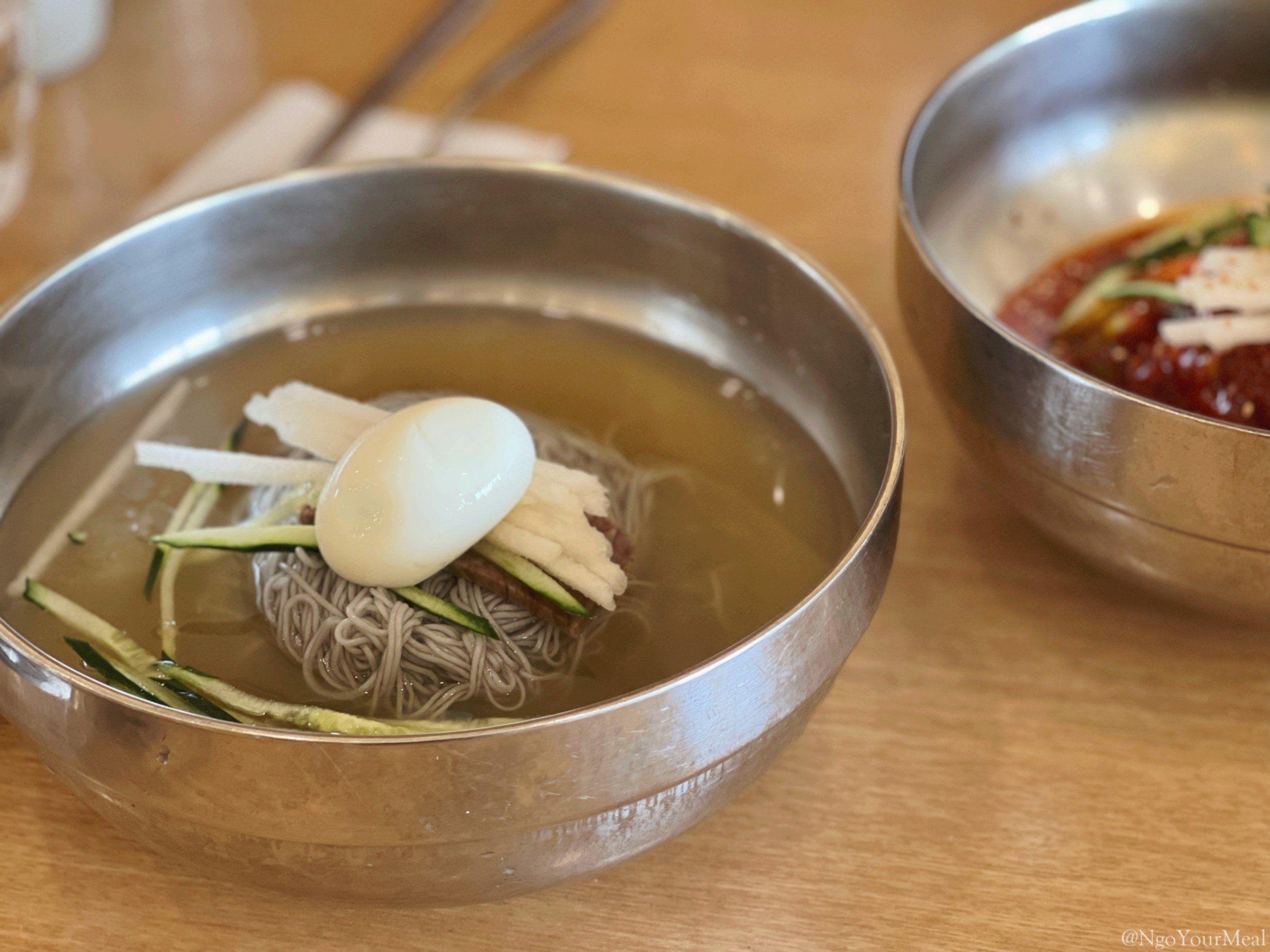 Mul Naengmyeon (물냉면) – Cold Noodles in Beef and Radish Broth 