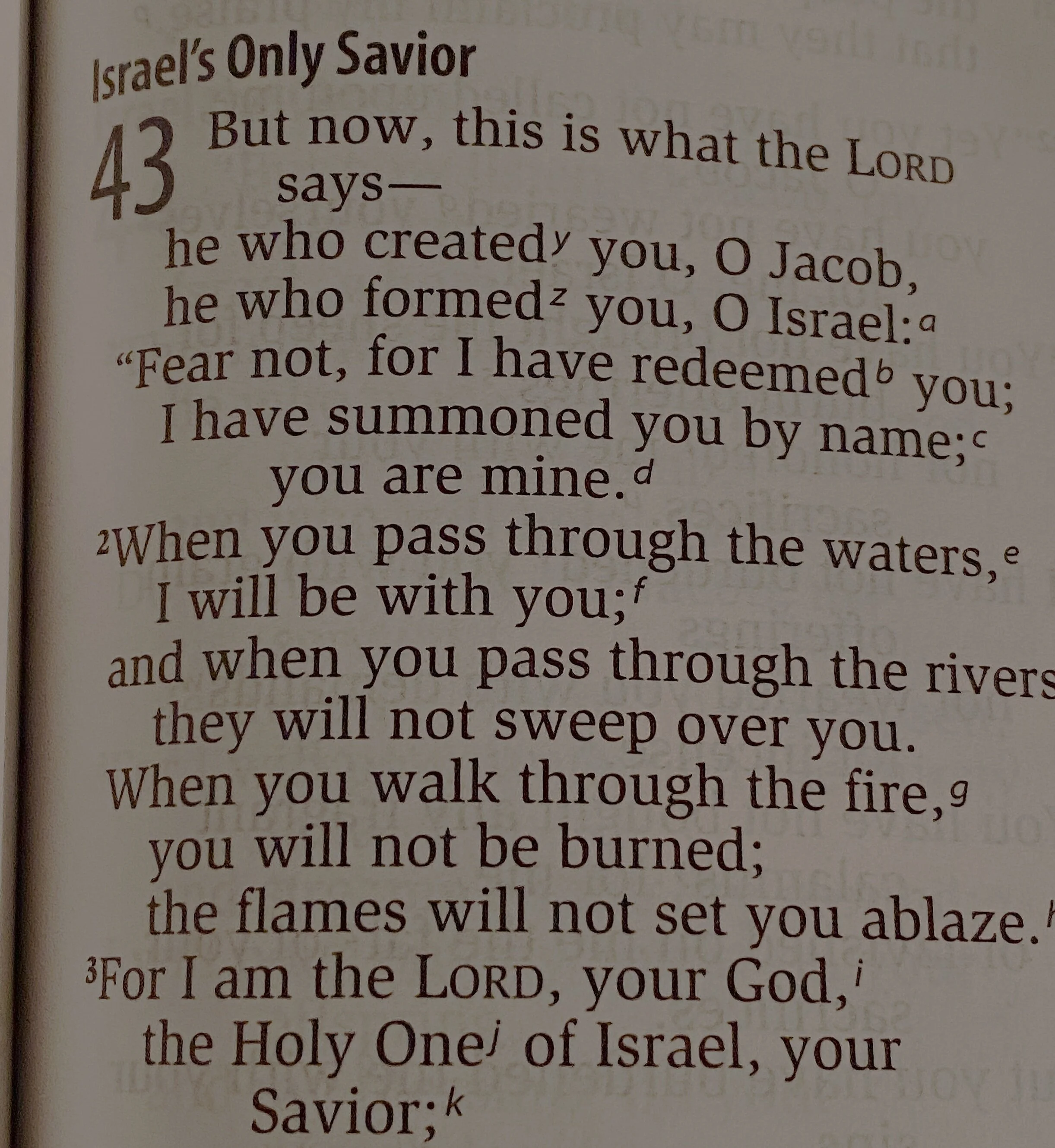 #TuesdayTruth ... Isaiah 43:1-2